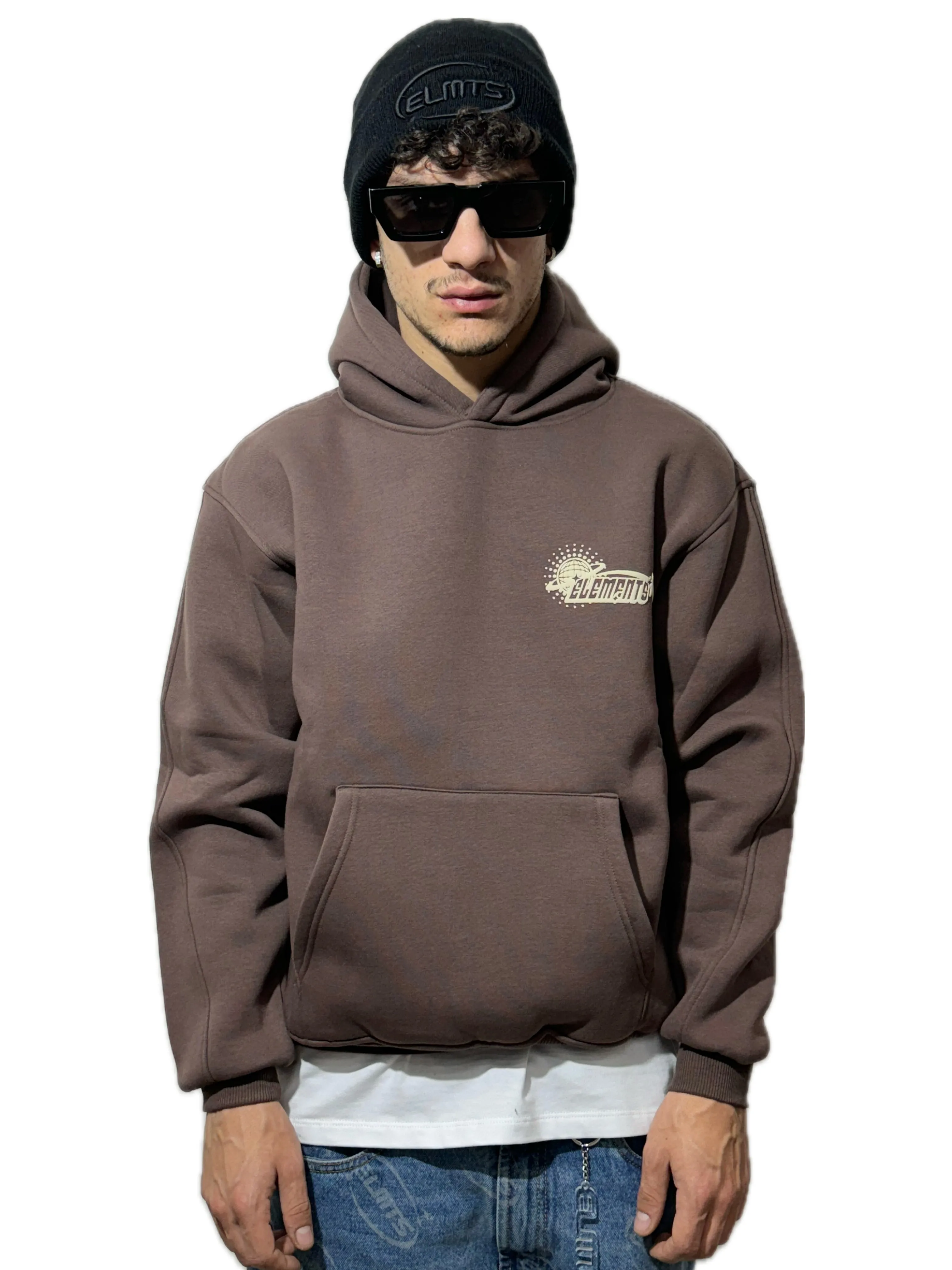 PERFECT HOODIE POLICOT WORLD LINE  CHOCO/CREM