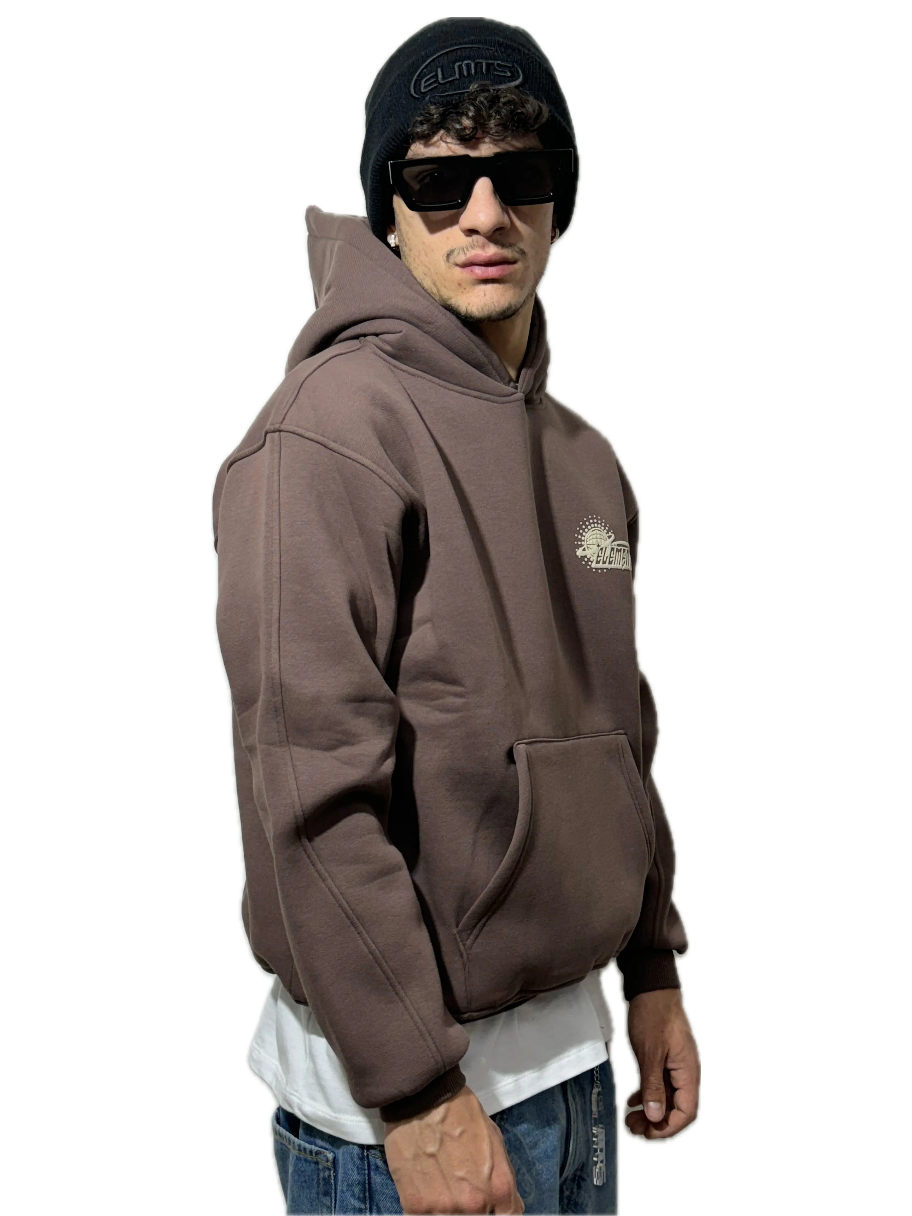 PERFECT HOODIE POLICOT WORLD LINE  CHOCO/CREM