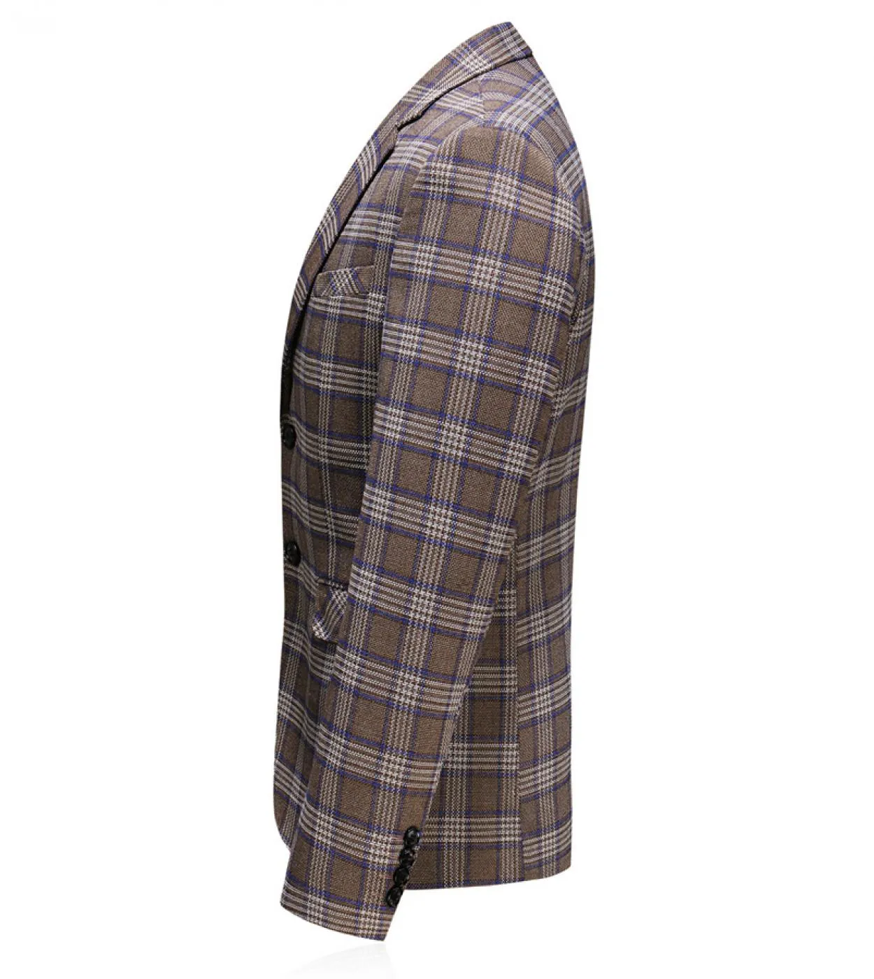 Plyesxale Giacca da uomo scozzese slim fit Giacca primavera autunno Blazer casual da uomo Grigio blu navy Elegante giacca da uom