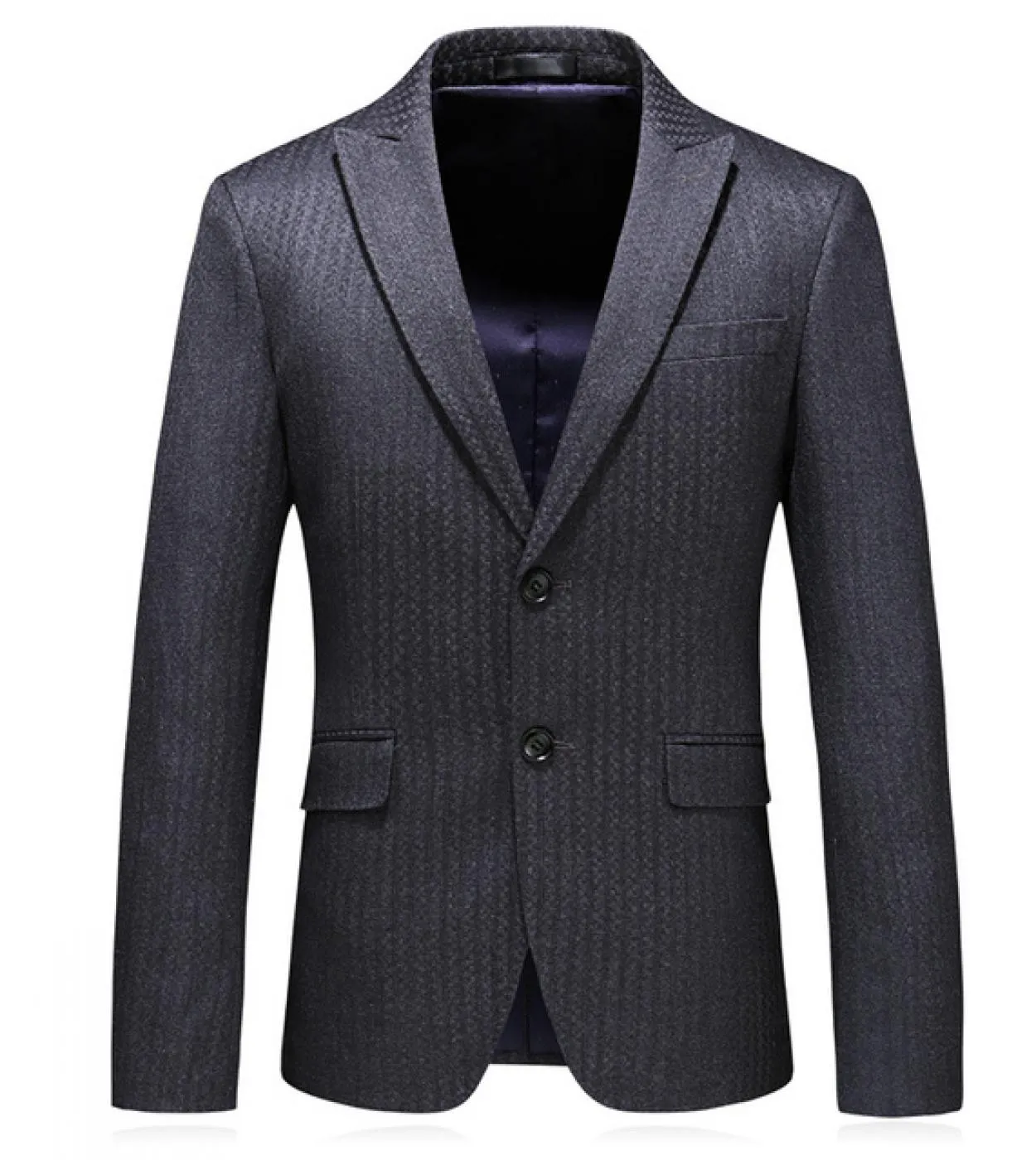 Plyesxale Giacca da uomo scozzese slim fit Giacca primavera autunno Blazer casual da uomo Grigio blu navy Elegante giacca da uom