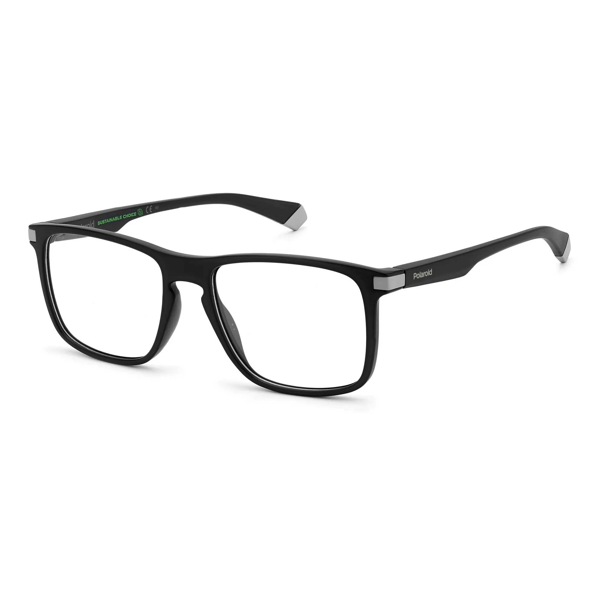   Polaroid PLD D447 - 08A  Grigio Nero | Occhiale Da Vista Uomo 