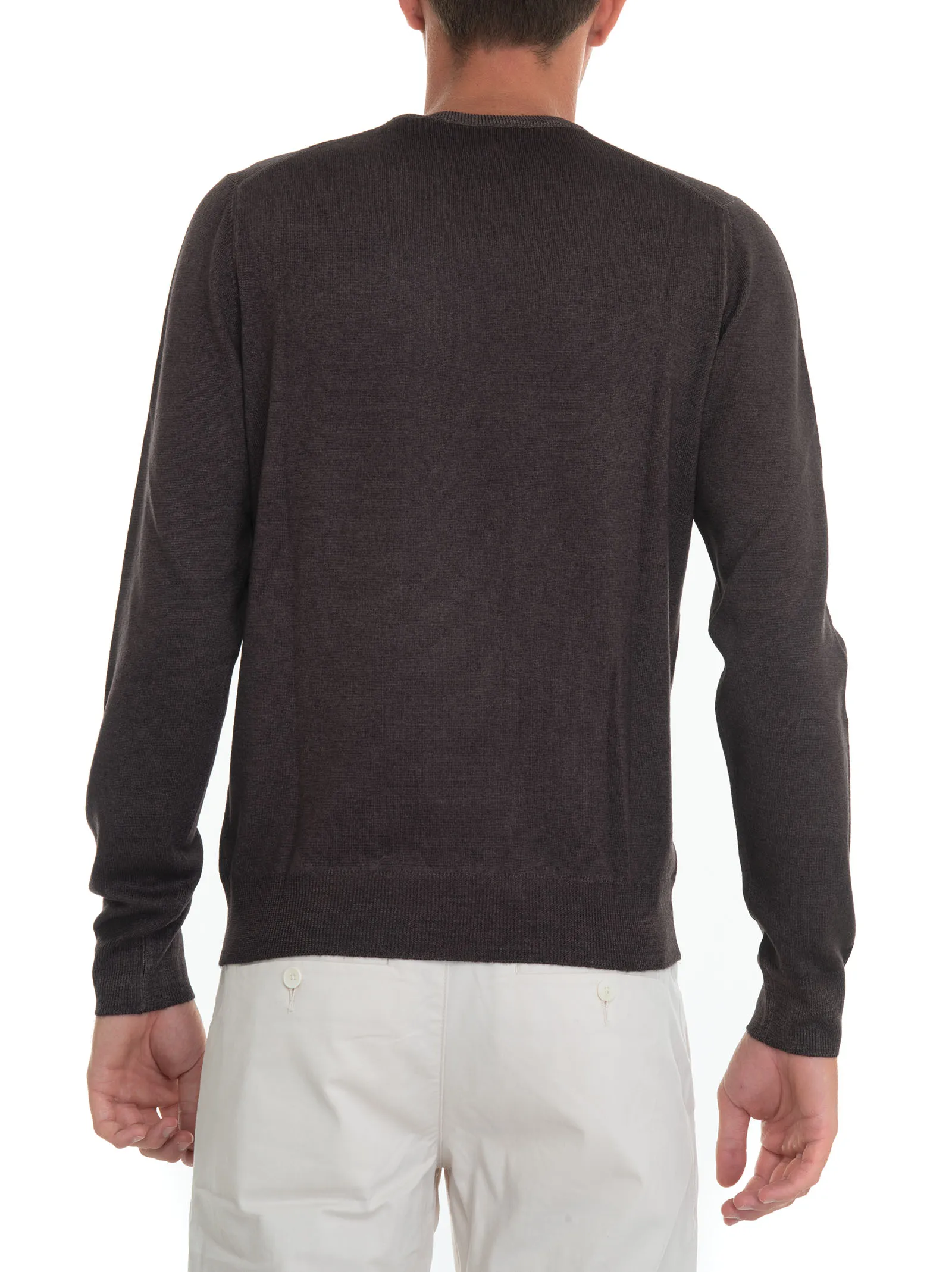 Pullover girocollo Marrone Gran Sasso Uomo