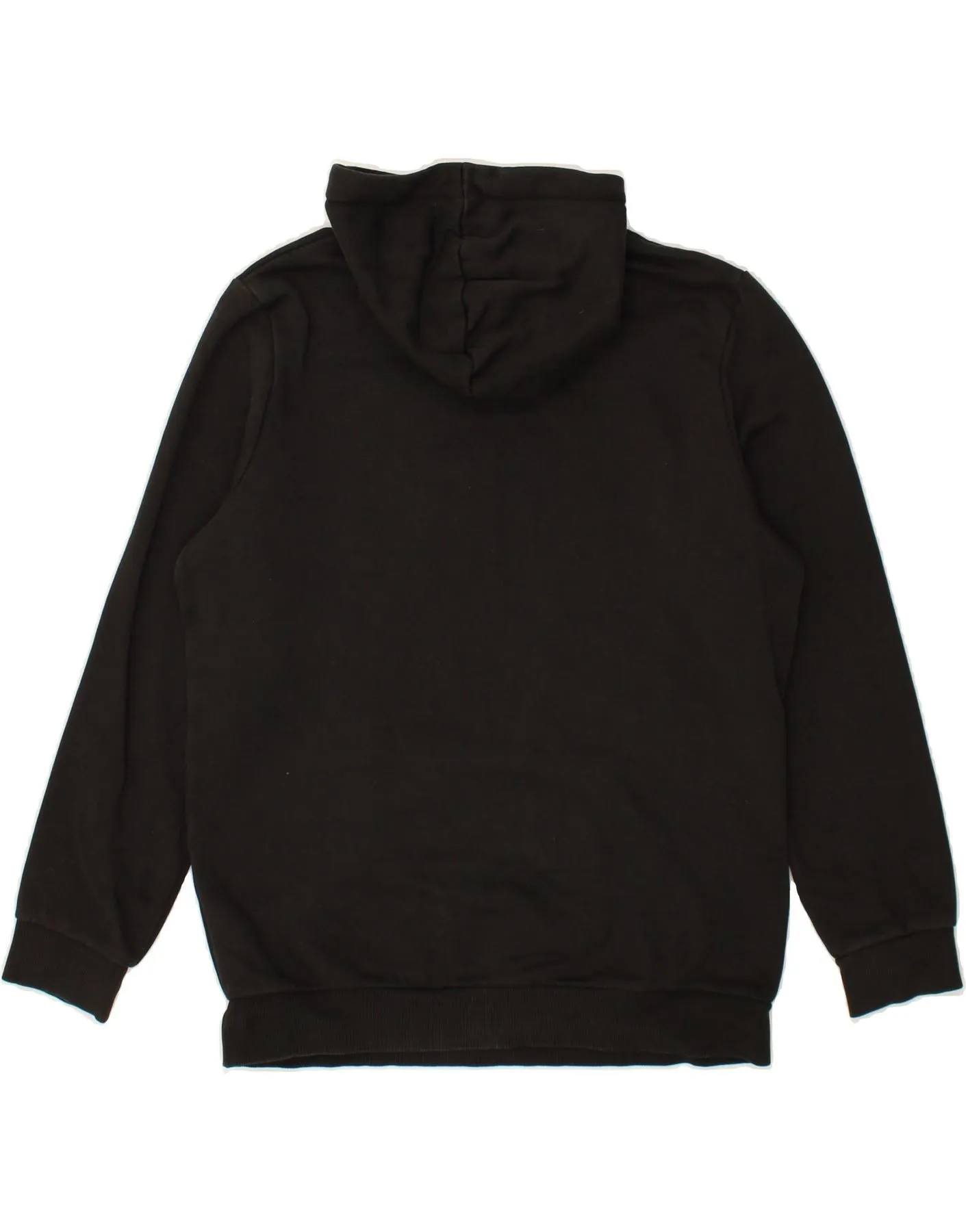 PUMA Mens Graphic Hoodie Jumper Medium Black Cotton