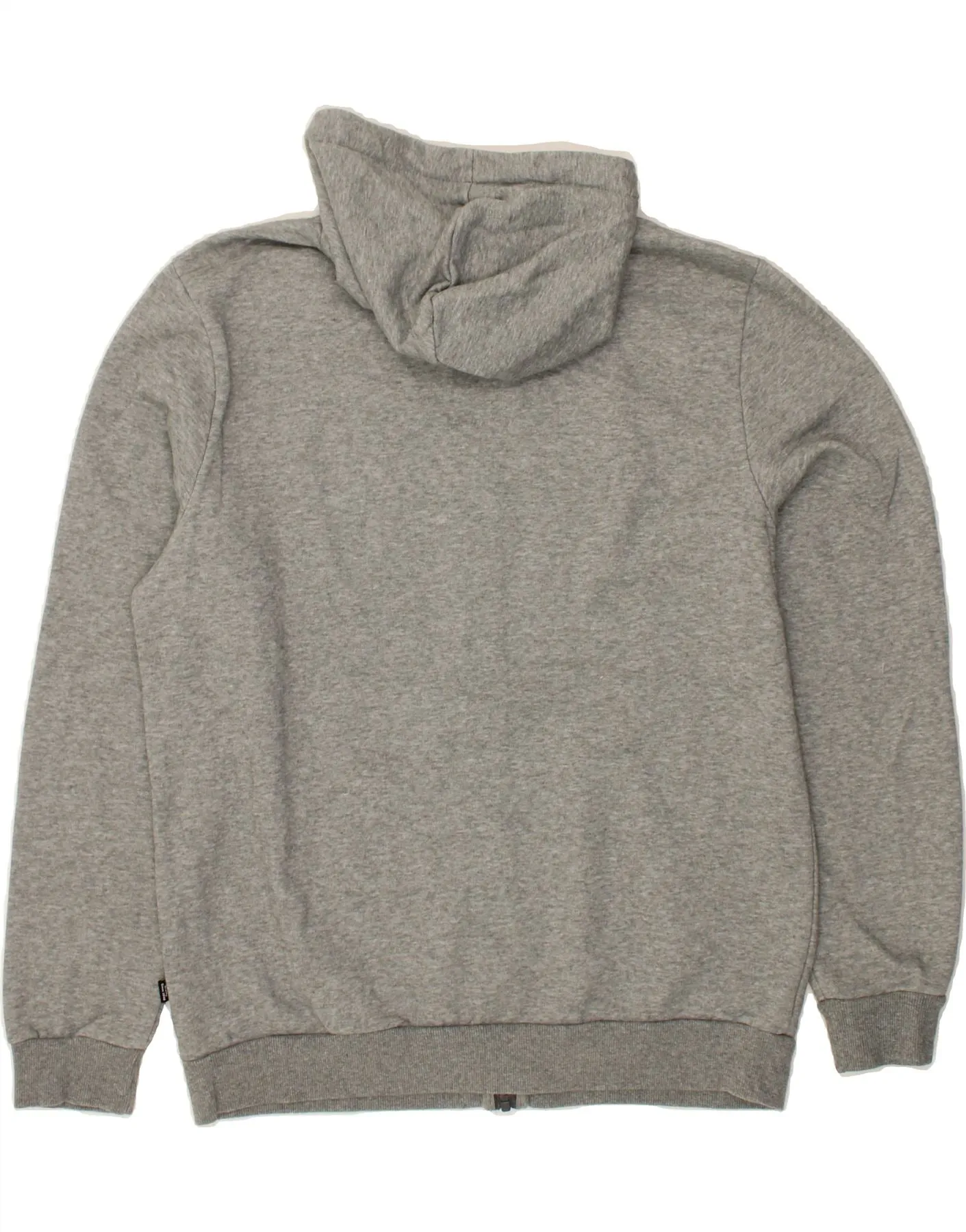 PUMA Mens Zip Hoodie Sweater Large Grey Cotton