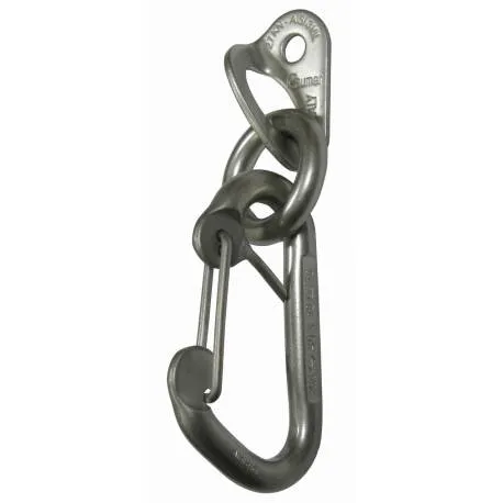 ROCK Ø10 Placchetta con anello e moschettone