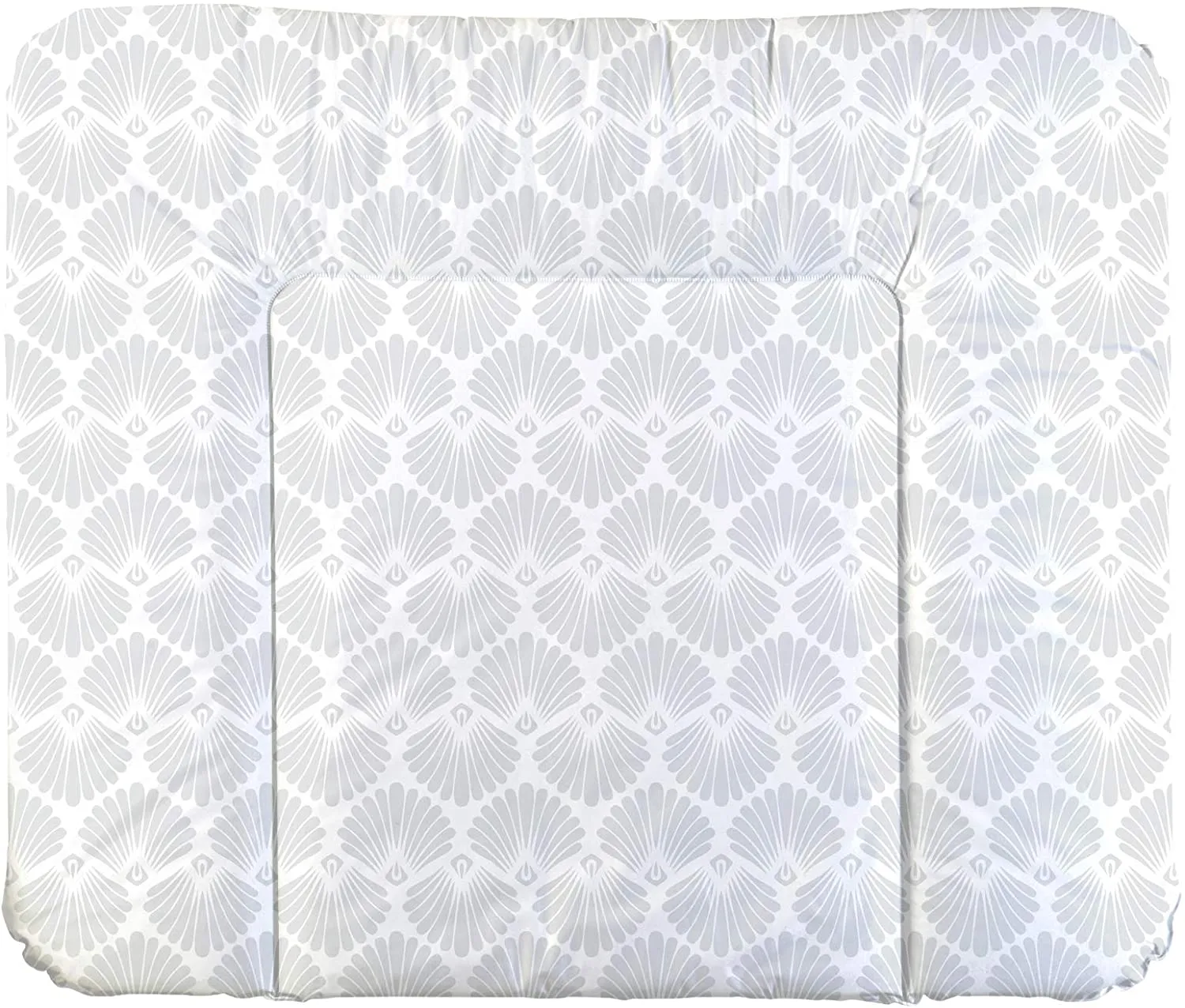 Rotho Babydesign Materassino Fasciatoio, Da 0 mesi, Modern Elephants, Bella Bambina, Bianco/Grigio, 50 x 70 cm, 20099 0001 CG