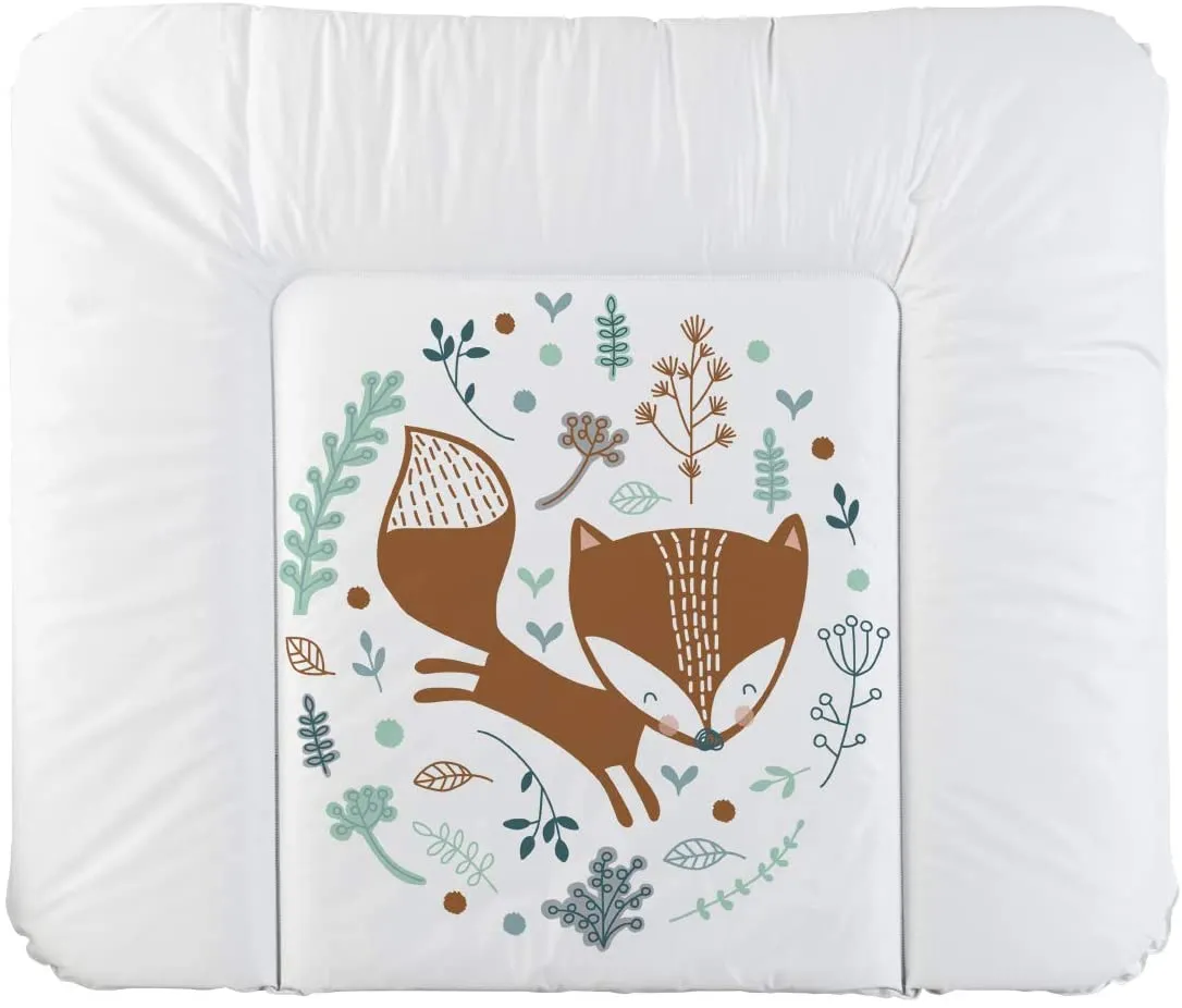 Rotho Babydesign Materassino Fasciatoio, Da 0 mesi, Modern Elephants, Bella Bambina, Bianco/Grigio, 50 x 70 cm, 20099 0001 CG