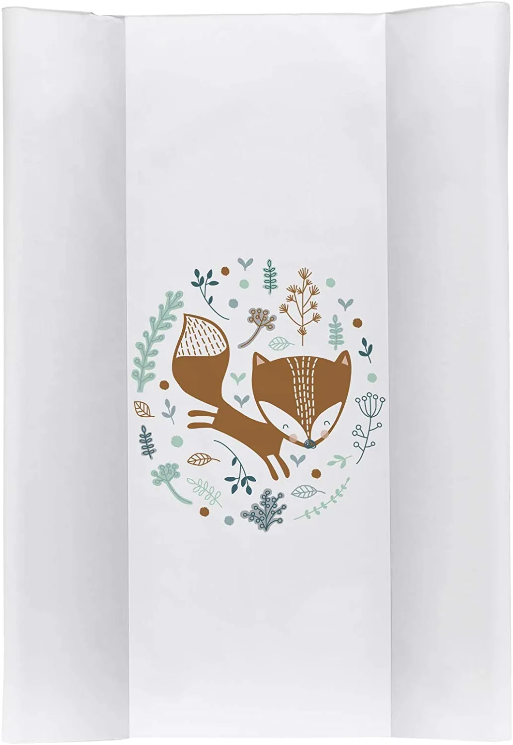 Rotho Babydesign Materassino Fasciatoio, Da 0 mesi, Modern Elephants, Bella Bambina, Bianco/Grigio, 50 x 70 cm, 20099 0001 CG