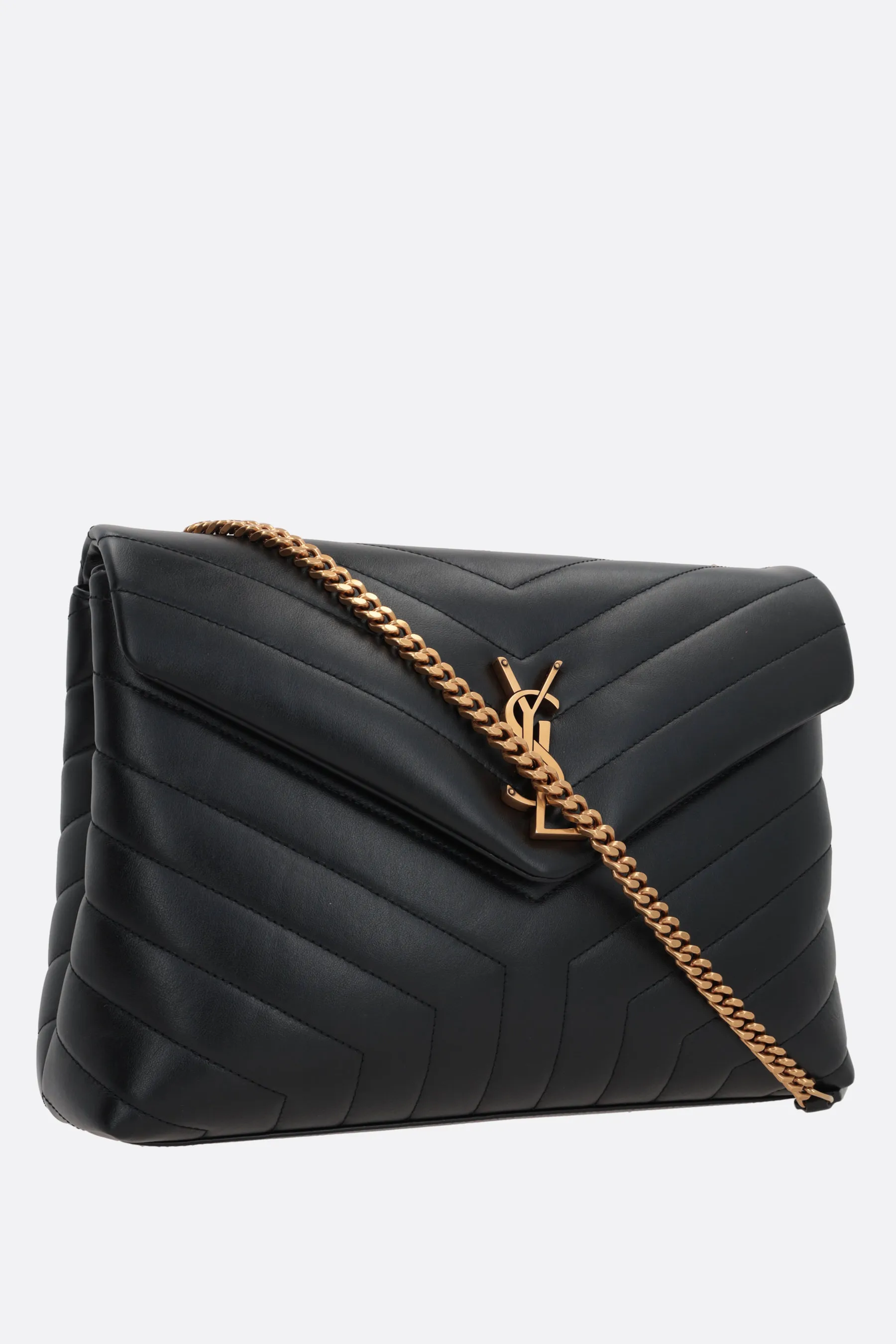  SAINT LAURENT borsa a spalla Loulou media in pelle matelassé 