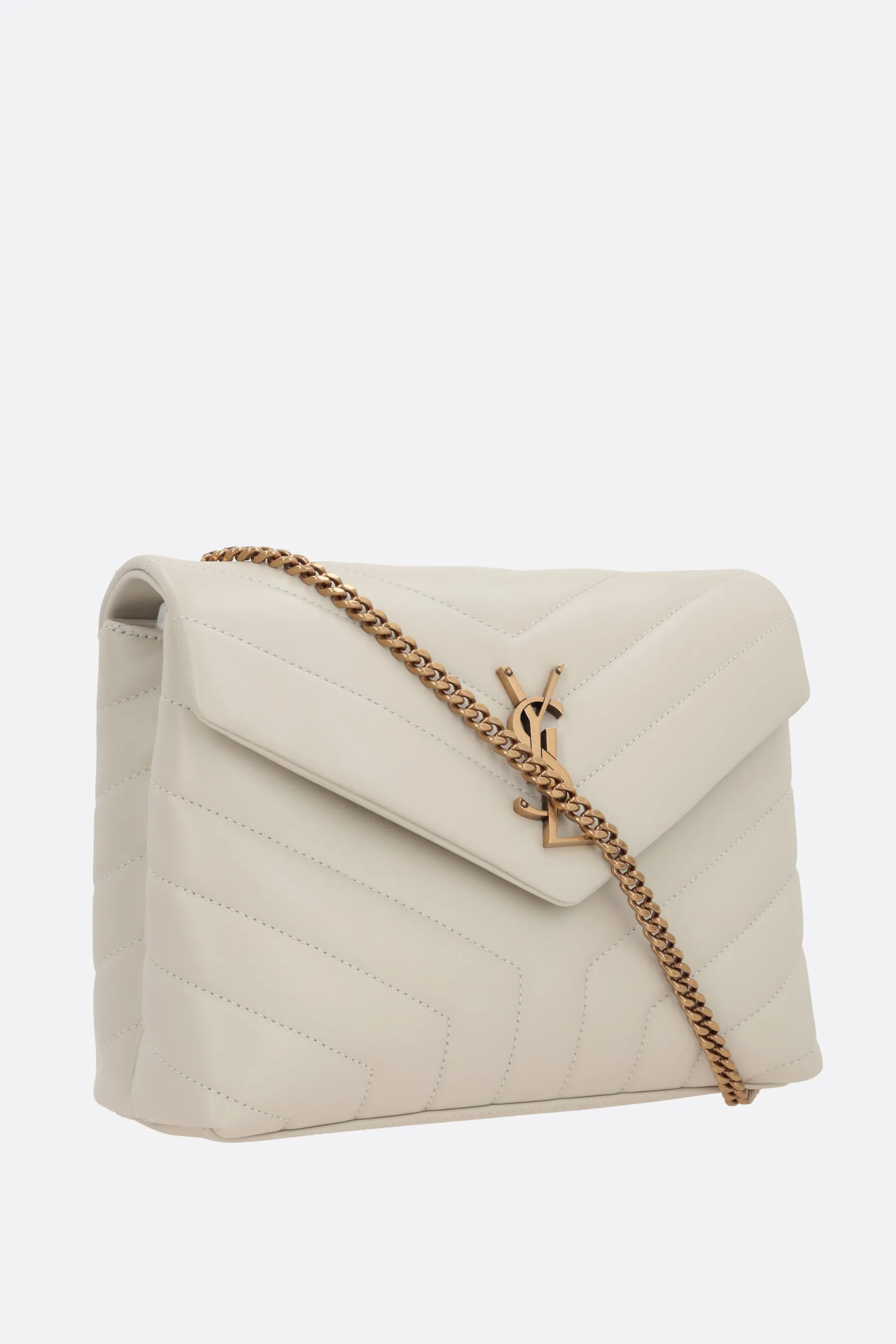  SAINT LAURENT borsa a spalla Loulou small in pelle matelassé 