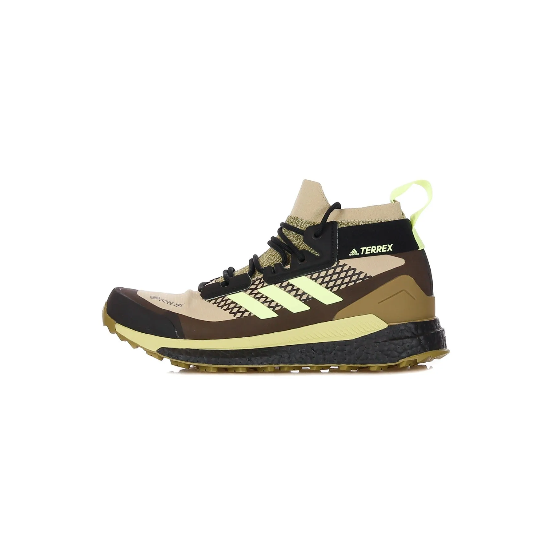 Scarpa Alta Uomo Terrex Free Hiker X Gore-tex Savanna/hi-res Yellow/core Black