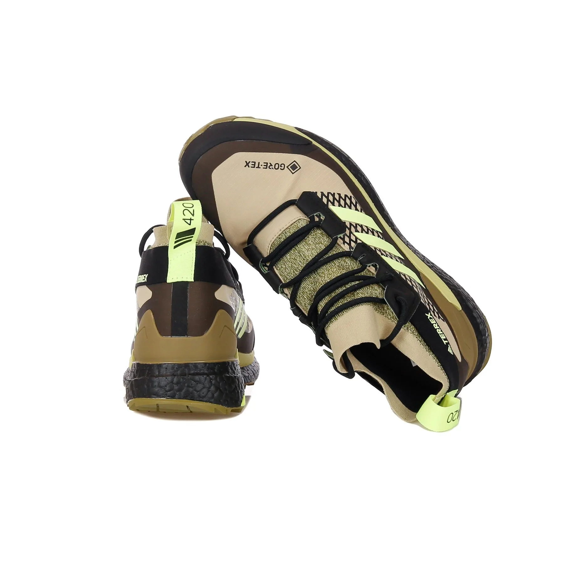Scarpa Alta Uomo Terrex Free Hiker X Gore-tex Savanna/hi-res Yellow/core Black