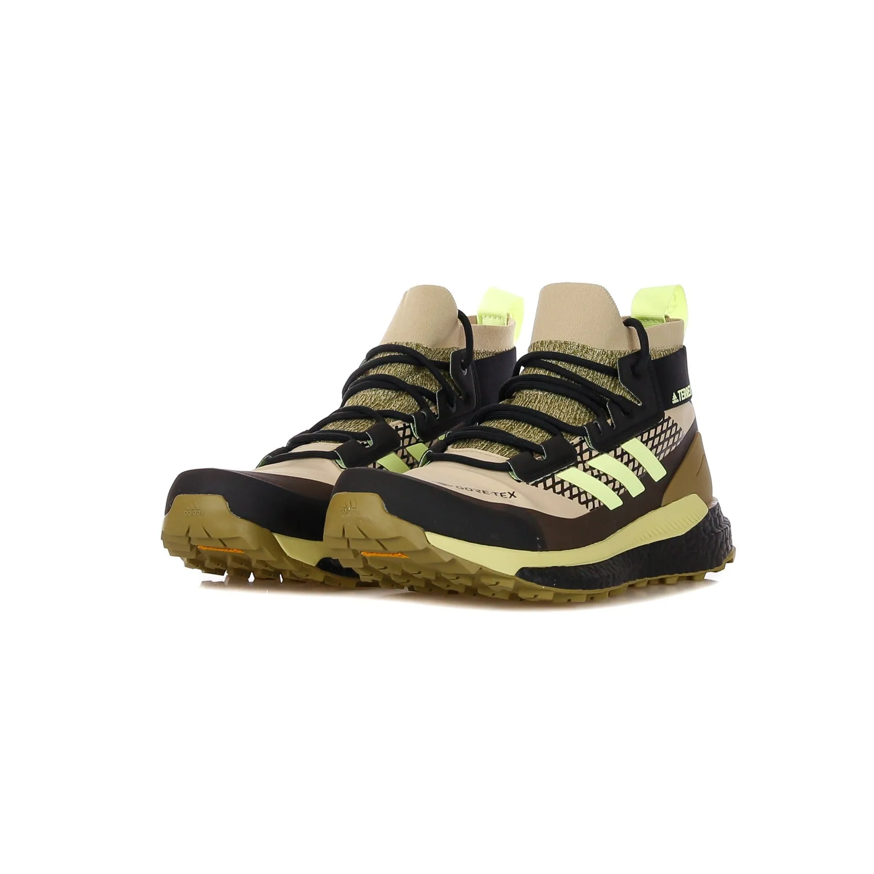 Scarpa Alta Uomo Terrex Free Hiker X Gore-tex Savanna/hi-res Yellow/core Black