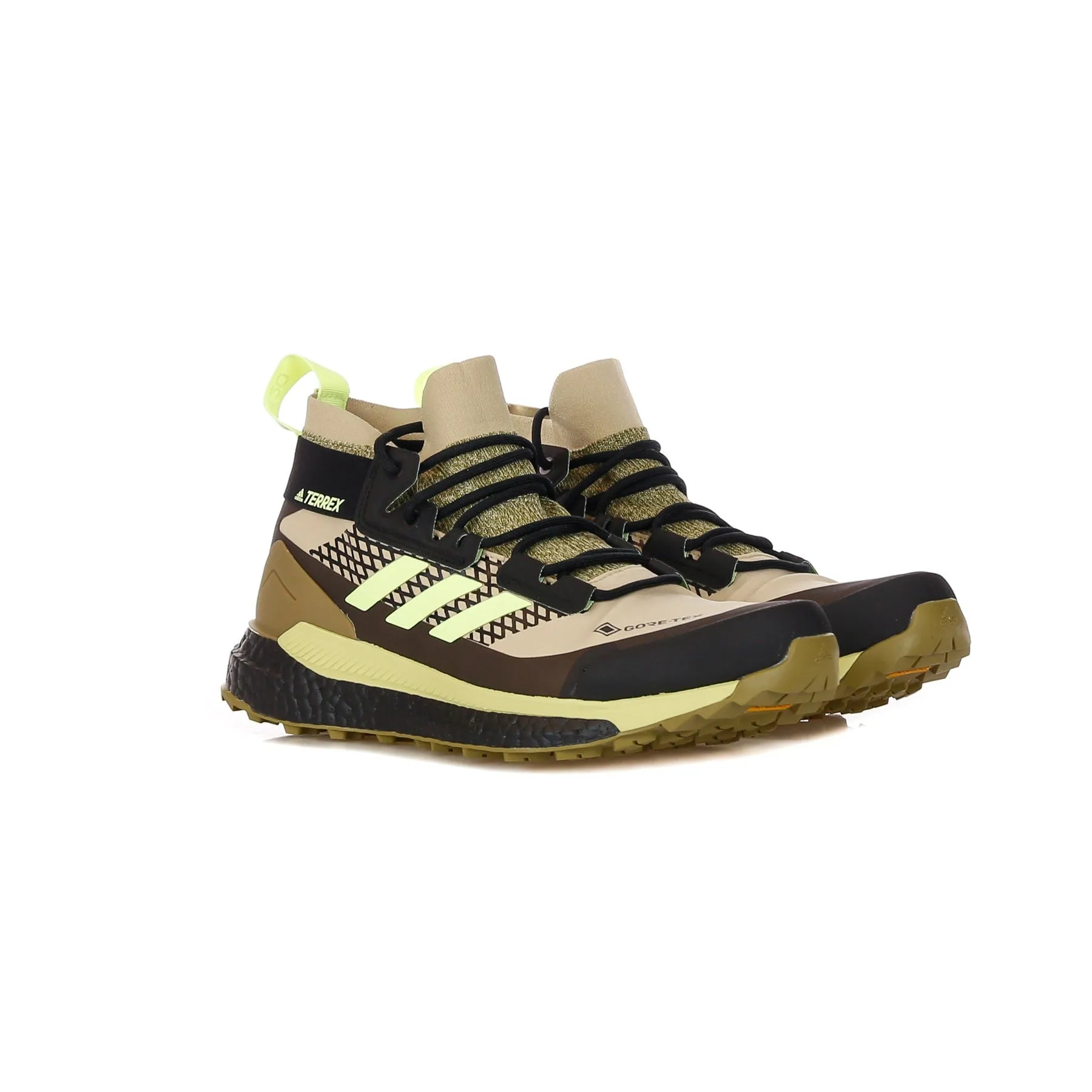 Scarpa Alta Uomo Terrex Free Hiker X Gore-tex Savanna/hi-res Yellow/core Black