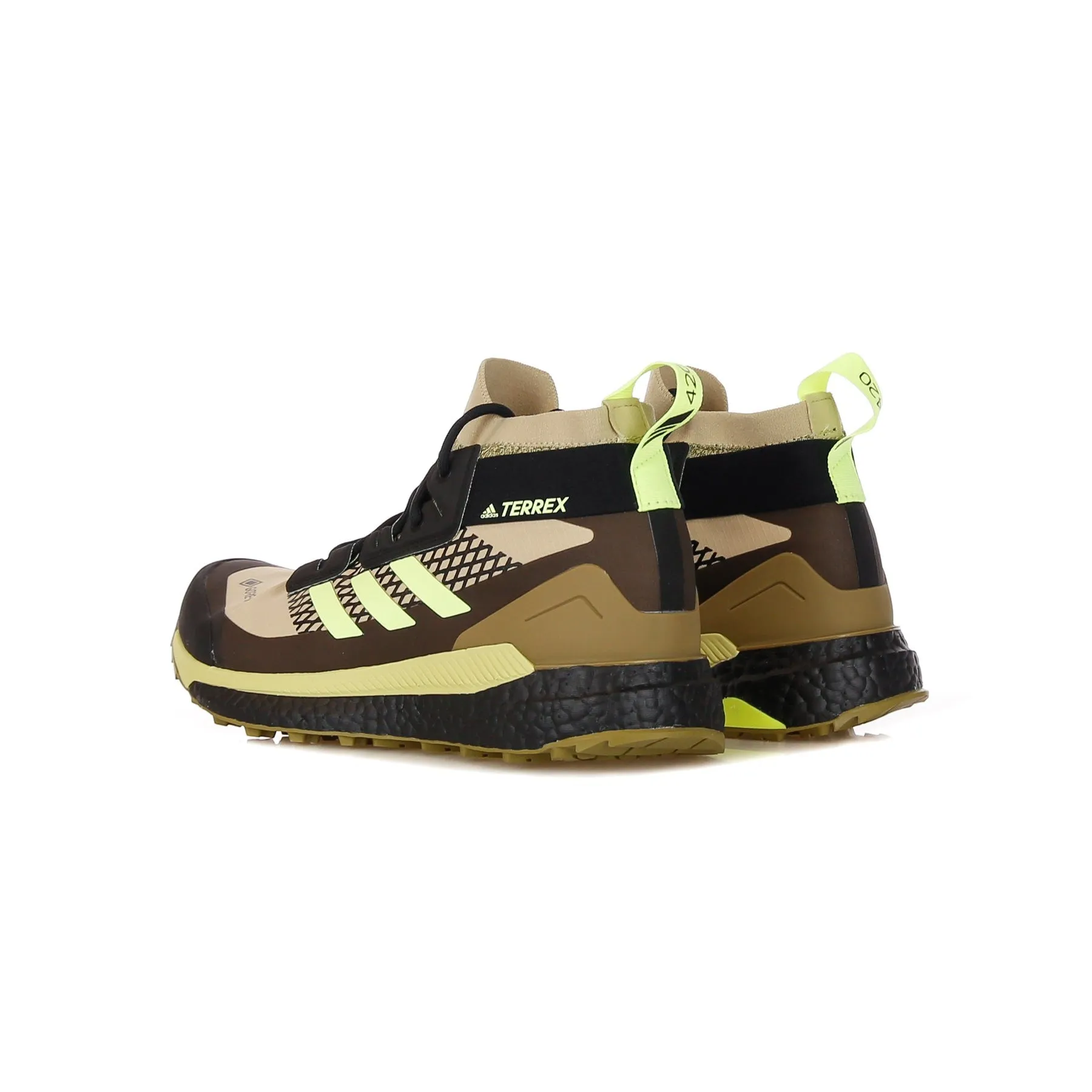 Scarpa Alta Uomo Terrex Free Hiker X Gore-tex Savanna/hi-res Yellow/core Black