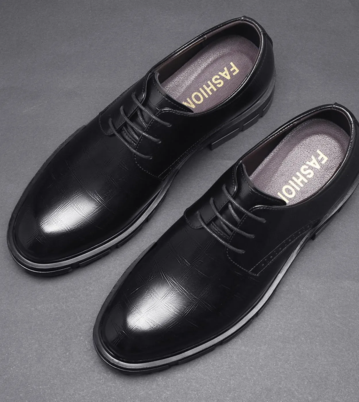 Scarpe con tacco nascosto Scarpe da uomo in pelle Scarpe da sposo Scarpe da uomo con tacco da uomo Taglia 44