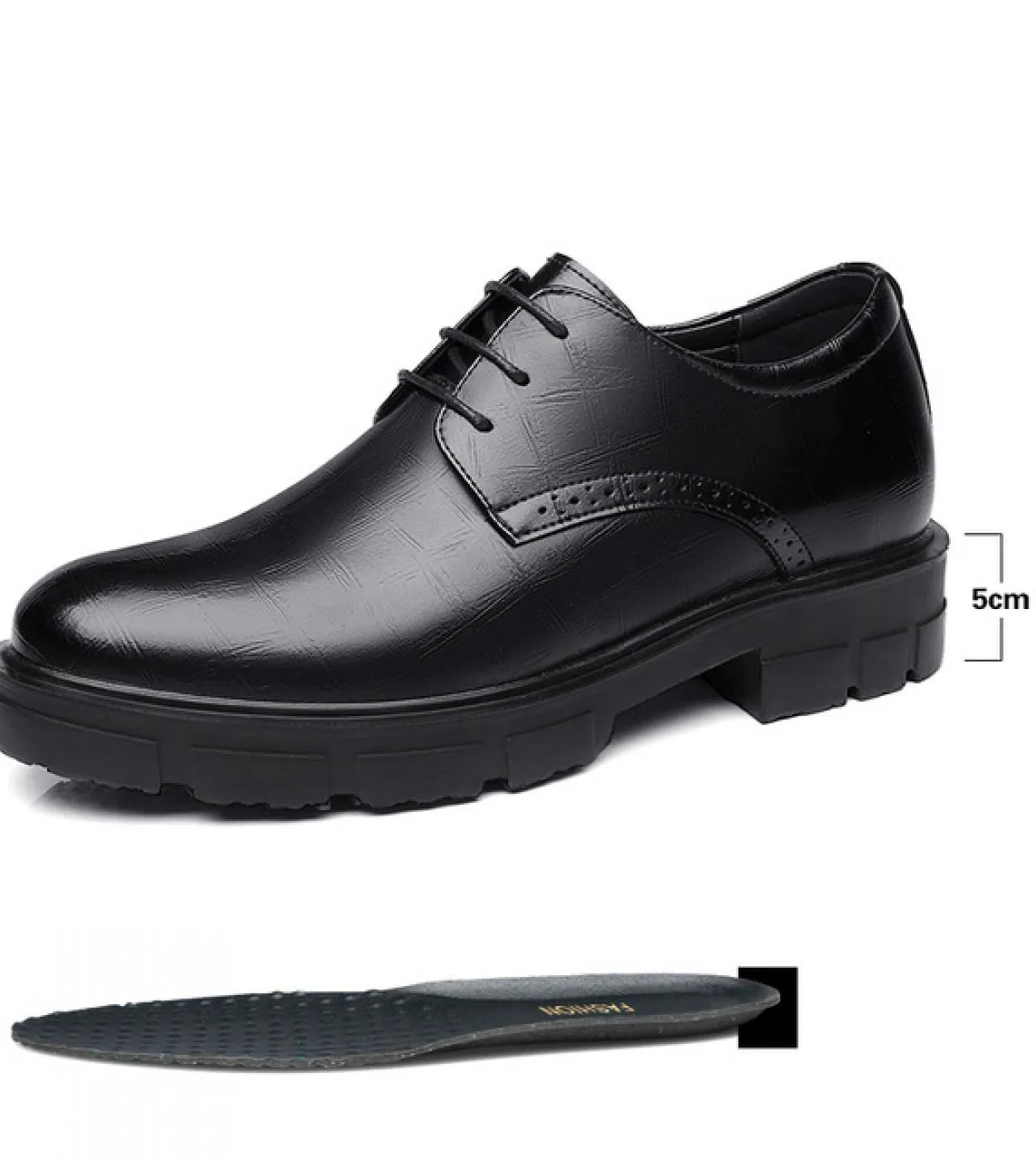 Scarpe con tacco nascosto Scarpe da uomo in pelle Scarpe da sposo Scarpe da uomo con tacco da uomo Taglia 44