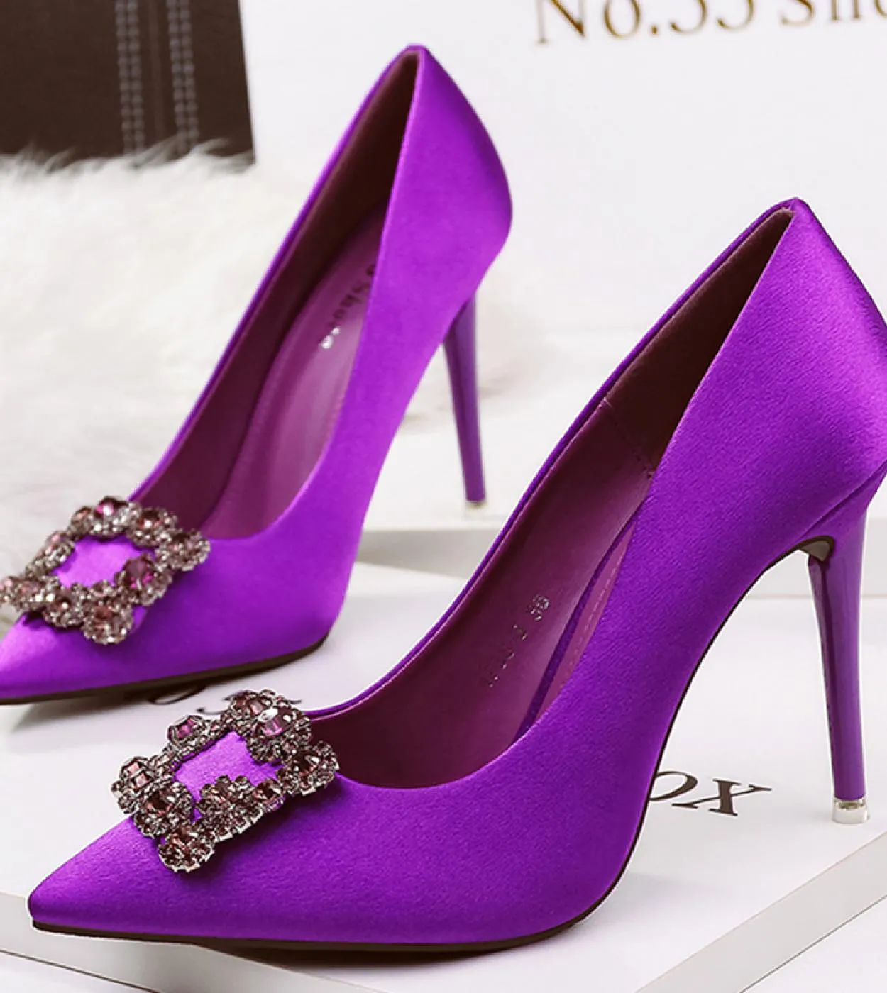 Scarpe Donna 2022 Designer Luxury Crystal Scarpe con tacco alto Donna 2022 Luxury 2023