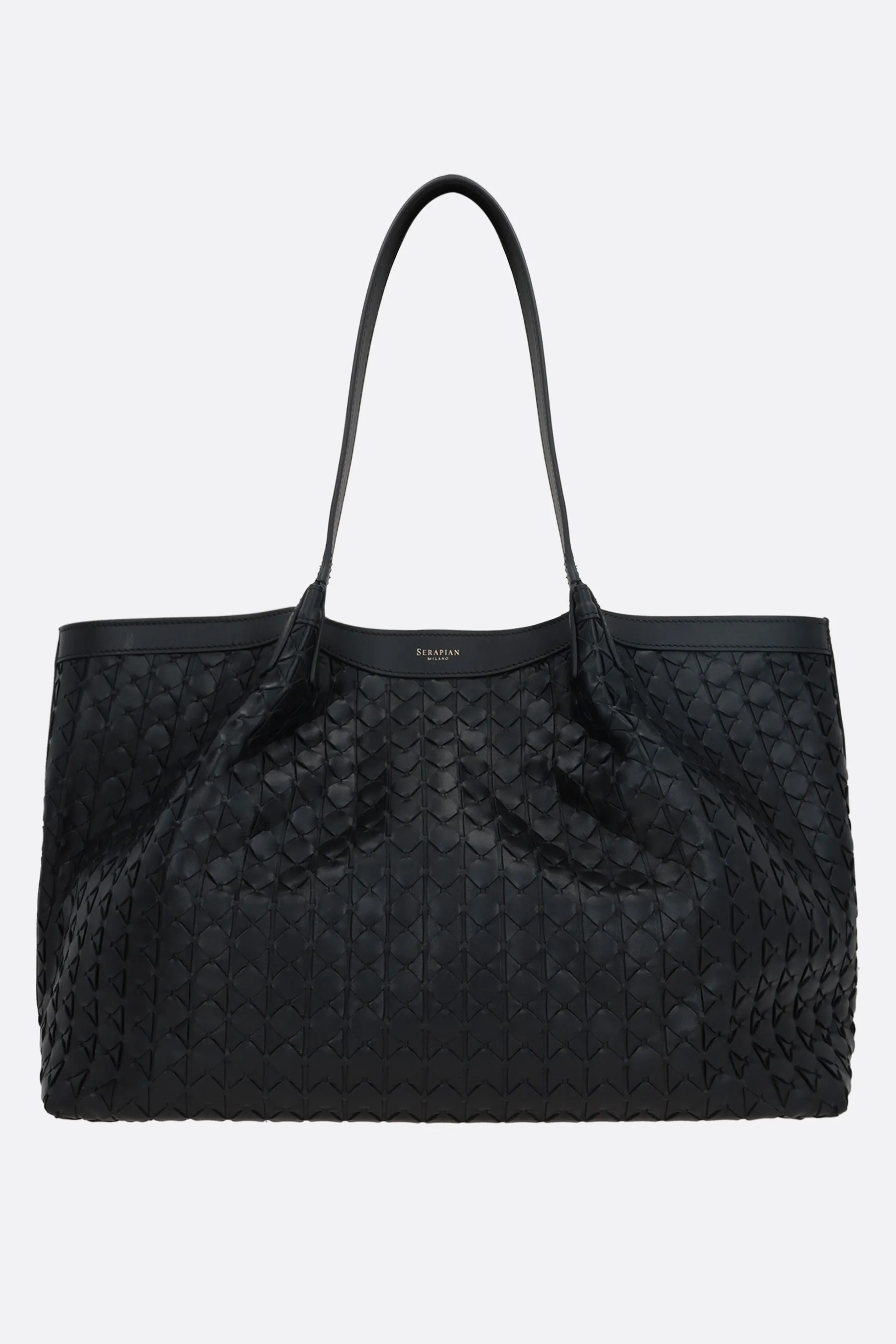 SERAPIAN borsa tote Secret small in nappa Mosaico