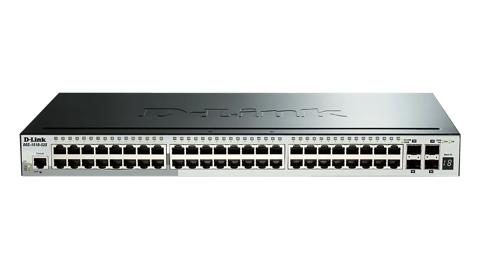 Smart Switch D-Link Gigabit, 10/100/1000Mbit/s, 52 porte, Montaggio rack , No