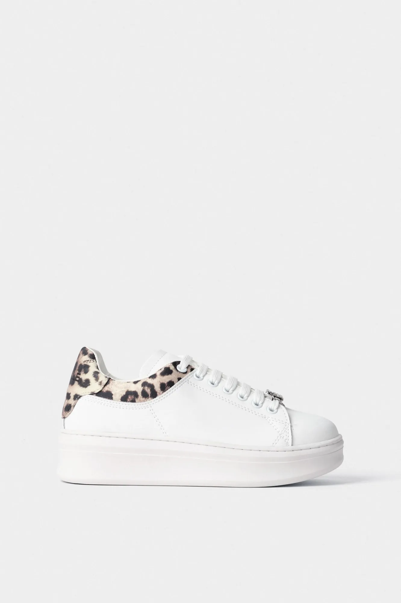 Sneakers Addict In Action Leather Maculato Beige - Gaëlle Paris