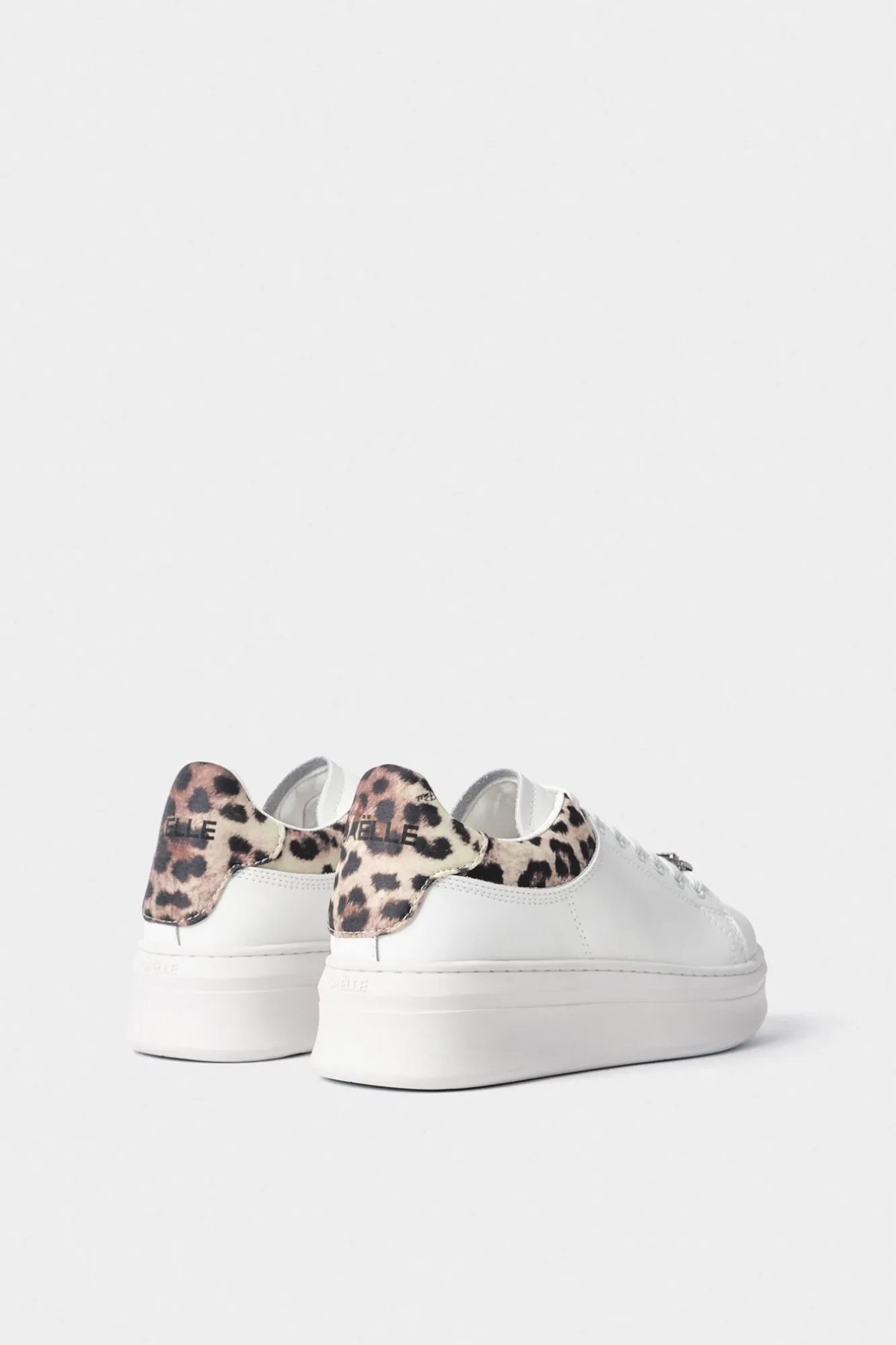 Sneakers Addict In Action Leather Maculato Beige - Gaëlle Paris