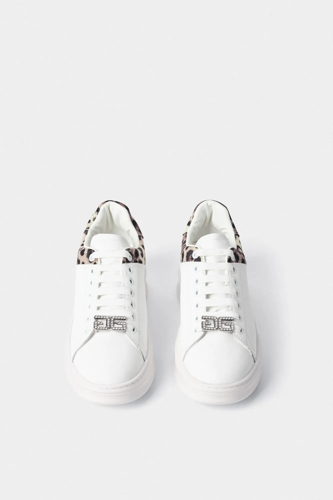 Sneakers Addict In Action Leather Maculato Beige - Gaëlle Paris