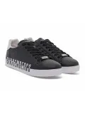 Sneakers Bikkembergs EXTRALIGHT in microfibra nero e bianco