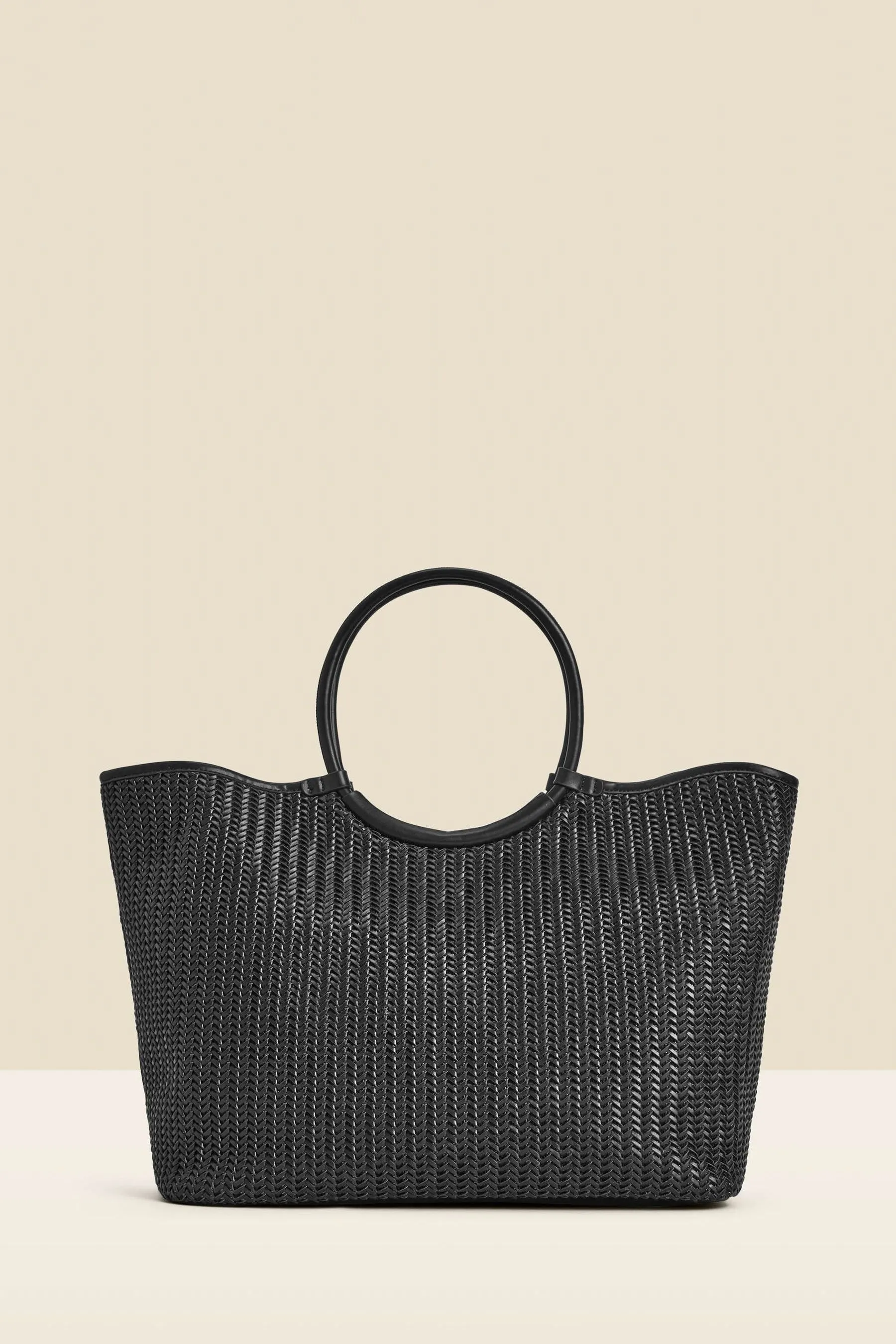 Sosandar - Borsa tote oversize in pelle sintetica intrecciata