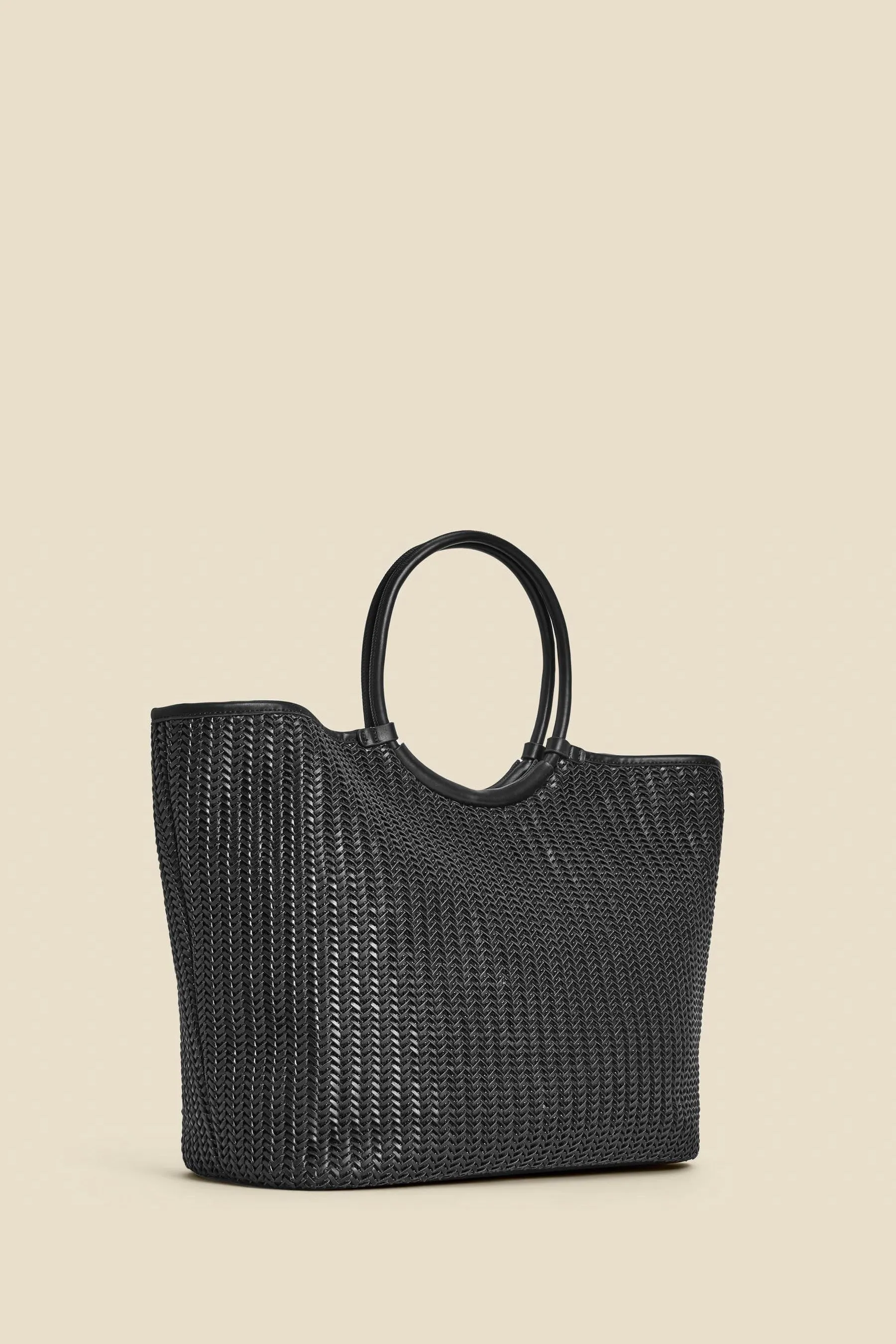 Sosandar - Borsa tote oversize in pelle sintetica intrecciata