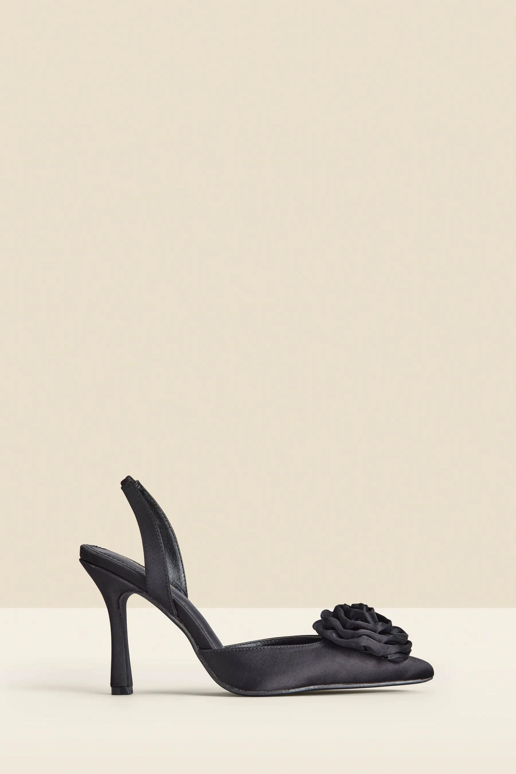 Sosandar Satin - Décolleté con tacco svasato e Scarpe cinturino posteriore