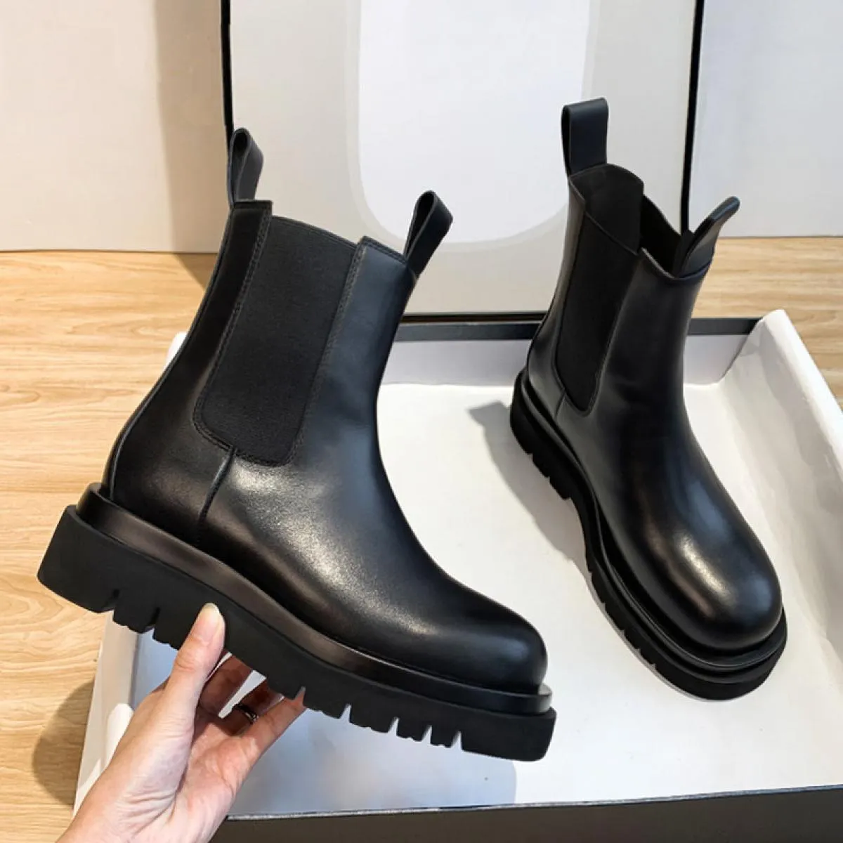 Stivali da donna con plateau, stivali da discoteca per feste per il tempo libero, scarpe in morbida pelle traspirante, stivali C