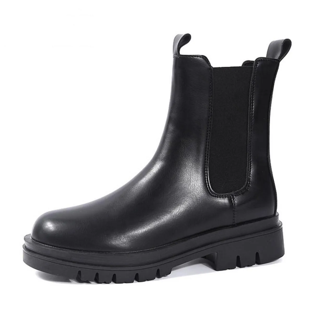 Stivali da donna con plateau, stivali da discoteca per feste per il tempo libero, scarpe in morbida pelle traspirante, stivali C
