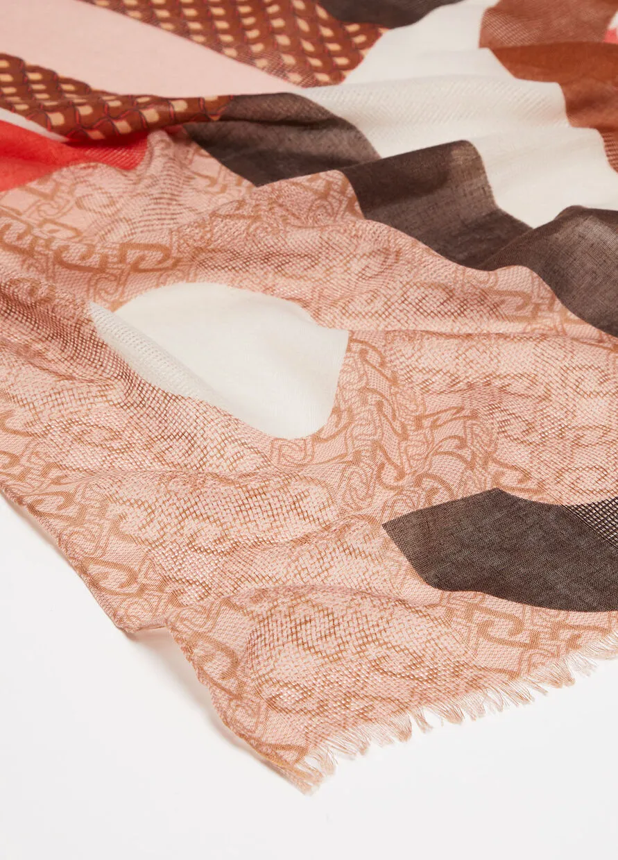 Stole with Liu Jo Print / Beige