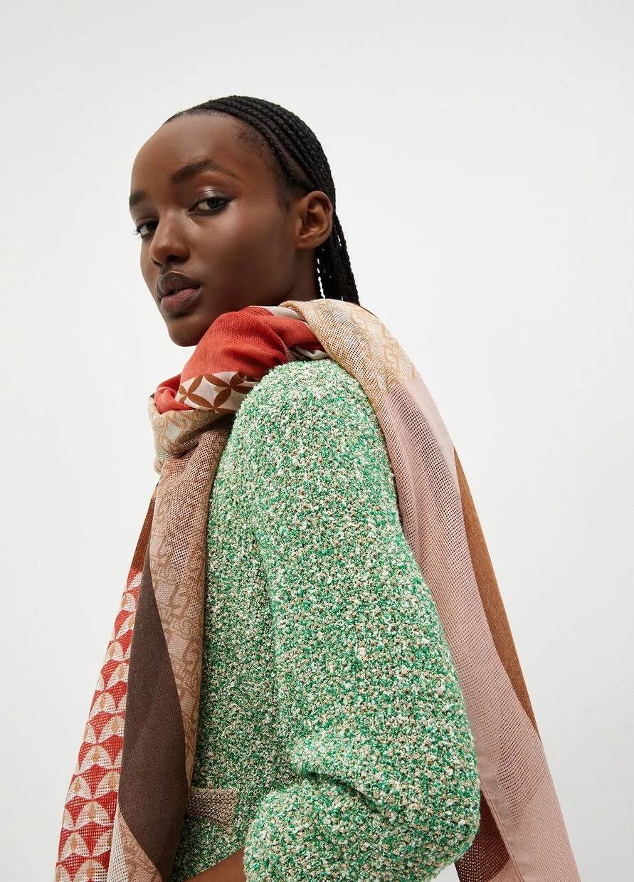 Stole with Liu Jo Print / Beige