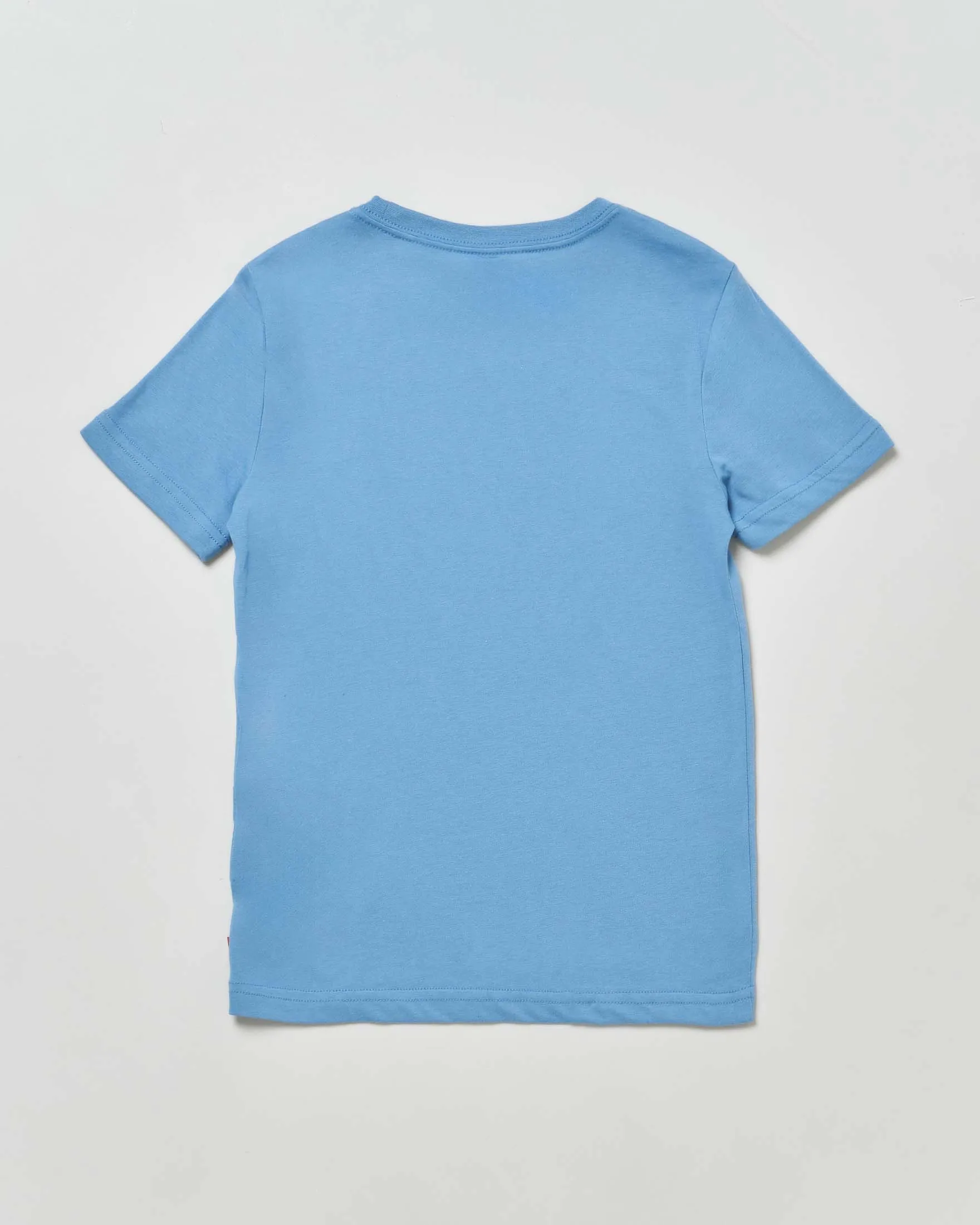 T-shirt avio a maniche corte con logo batwing blu 10-16 anni