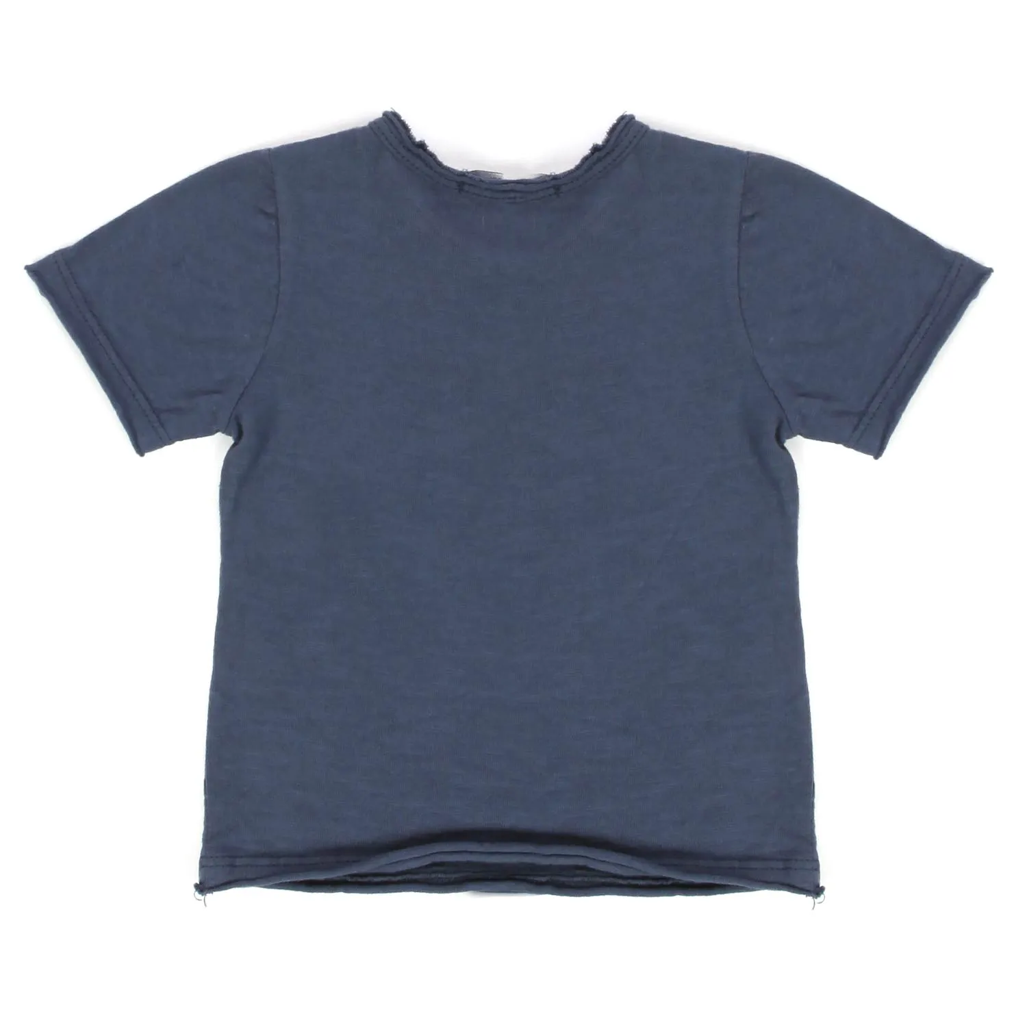 T-Shirt Blu Con Taschino Baby Unisex
