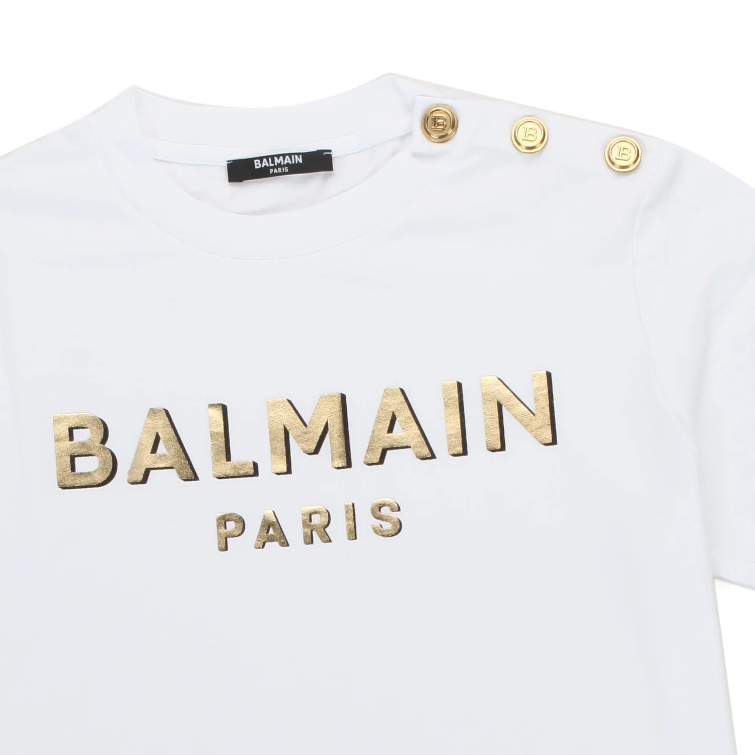 T-Shirt Con Logo Oro Bambina Teen