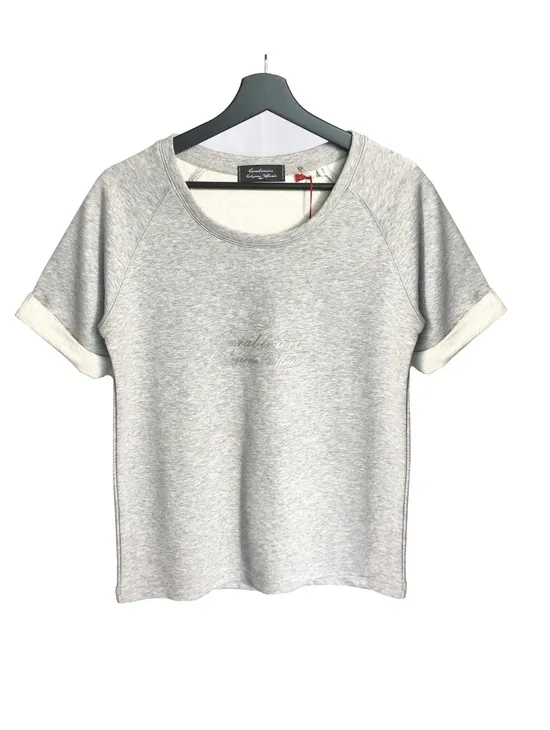 T-shirt Felpa M/c Grigio Donna