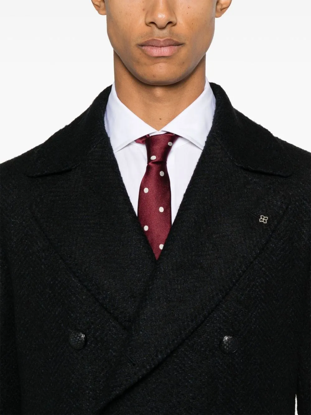 Tagliatore-Cappotto con spilla
