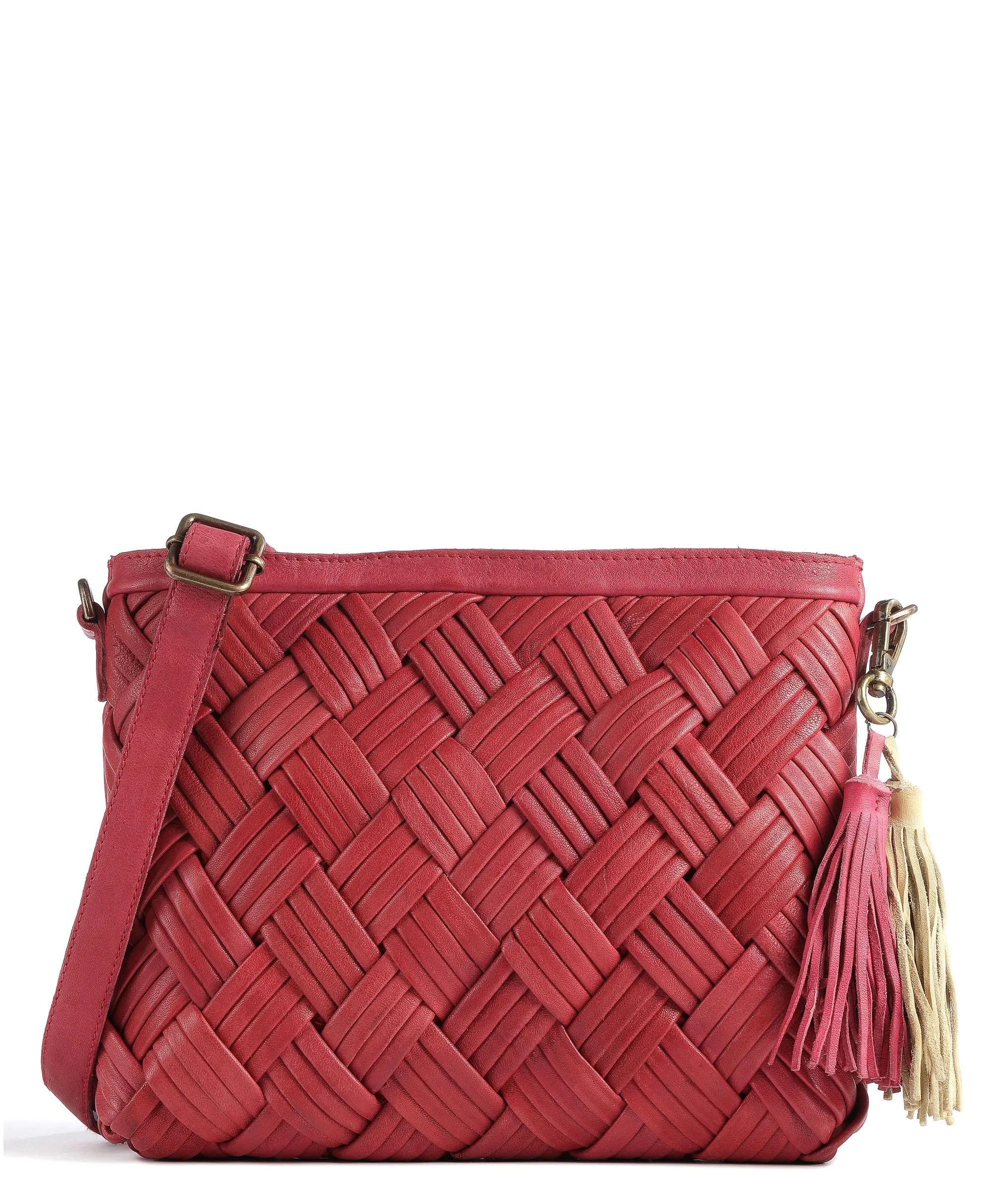  Taschendieb Wien Sommerergasse 3 Borsa a tracolla pelle di vacchetta finemente grana, pelle di pecora pink  