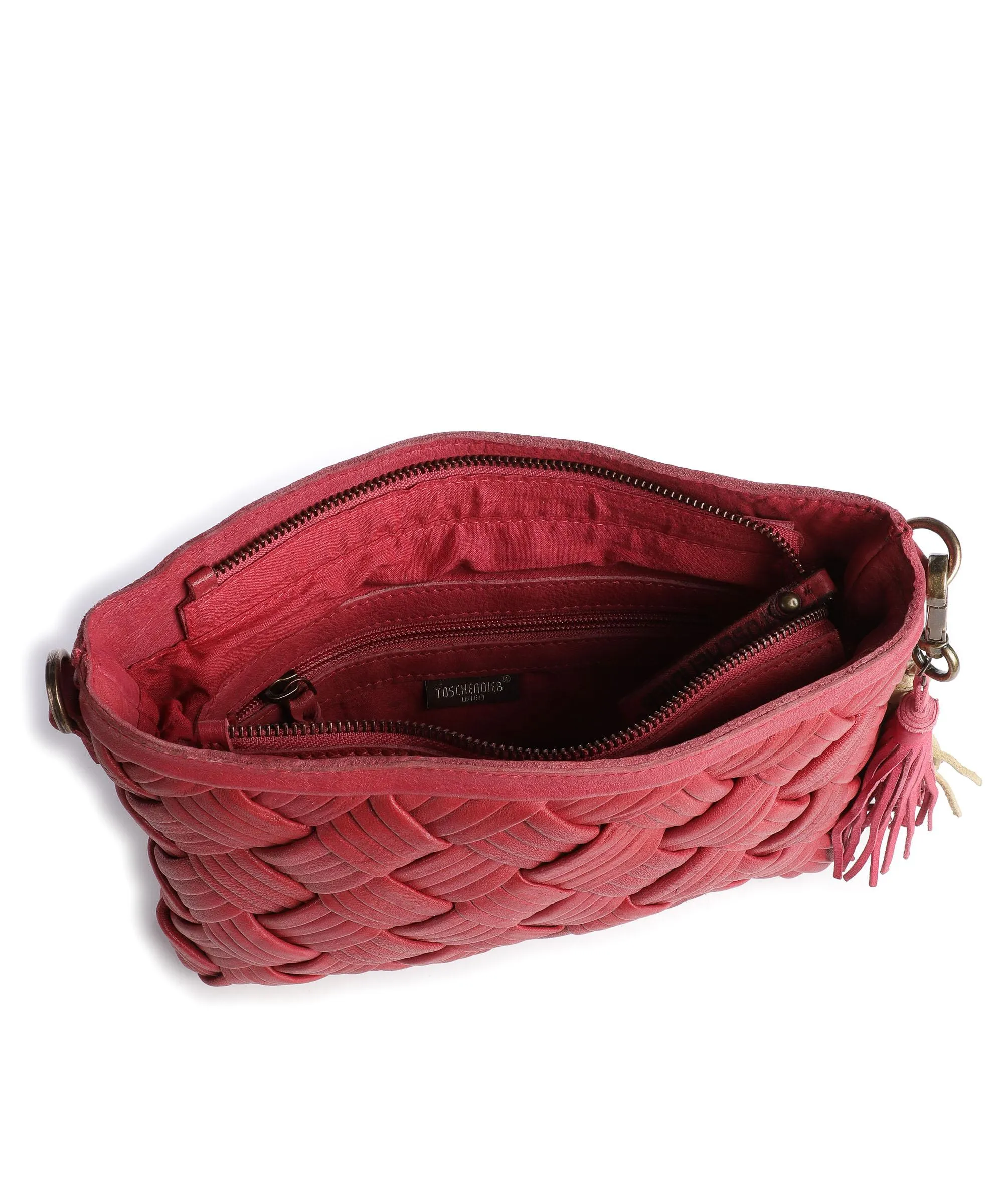  Taschendieb Wien Sommerergasse 3 Borsa a tracolla pelle di vacchetta finemente grana, pelle di pecora pink  