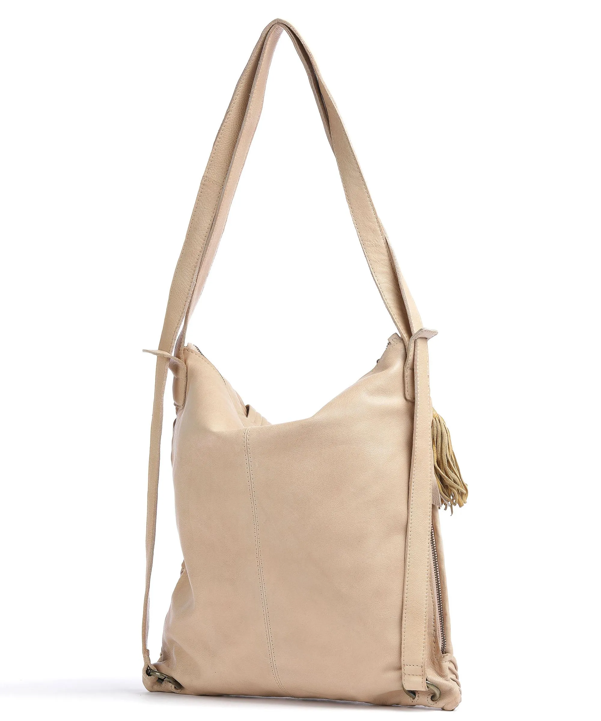 Taschendieb Wien Sommerergasse 6 Borsa a zainetto pelle di vacchetta grana beige  
