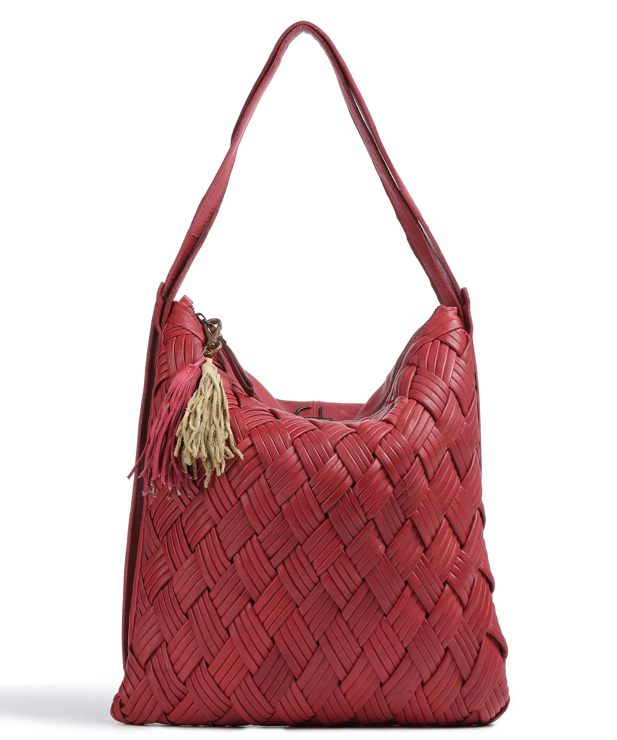  Taschendieb Wien Sommerergasse 6 Borsa a zainetto pelle di vacchetta grana pink  