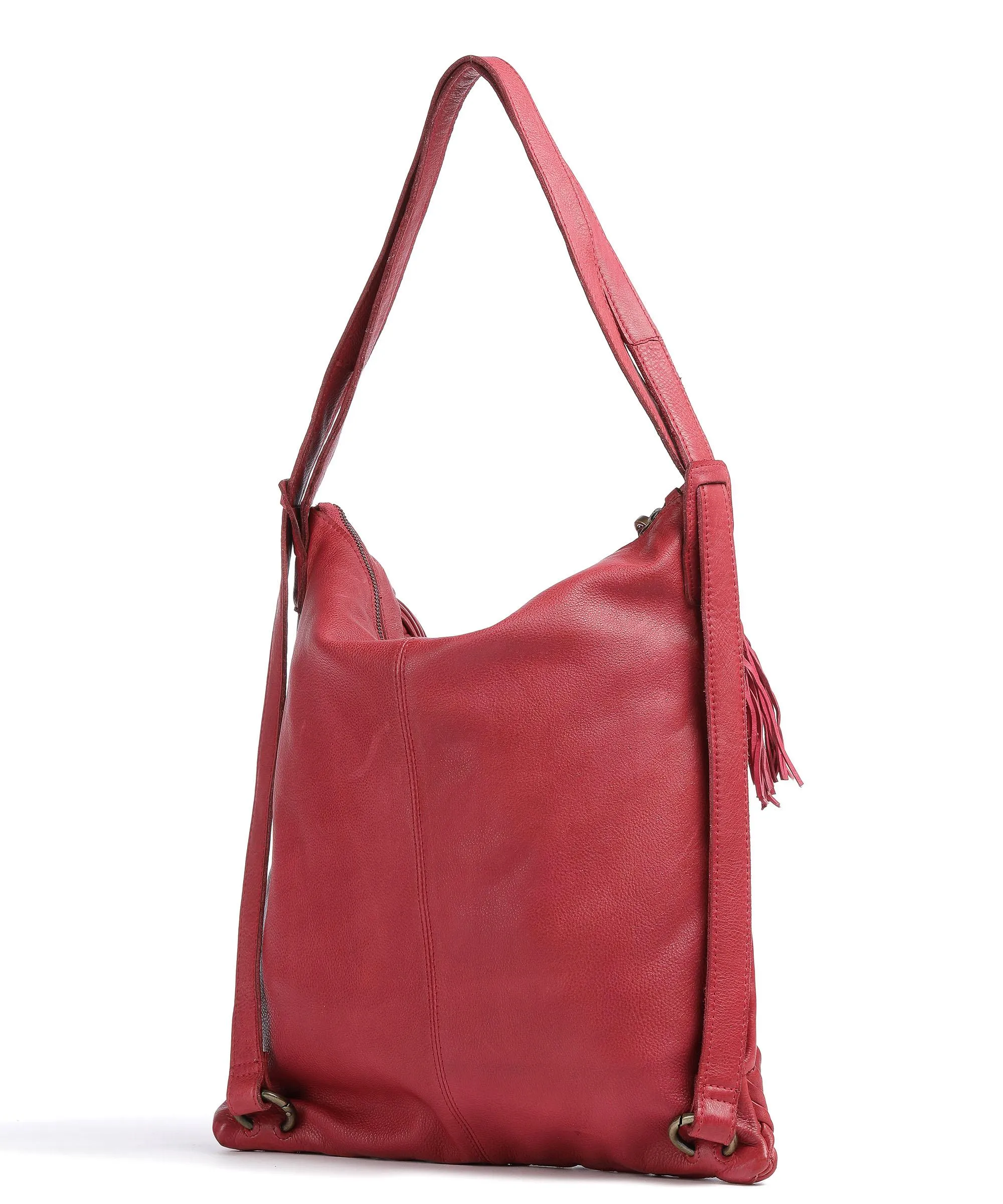  Taschendieb Wien Sommerergasse 6 Borsa a zainetto pelle di vacchetta grana pink  