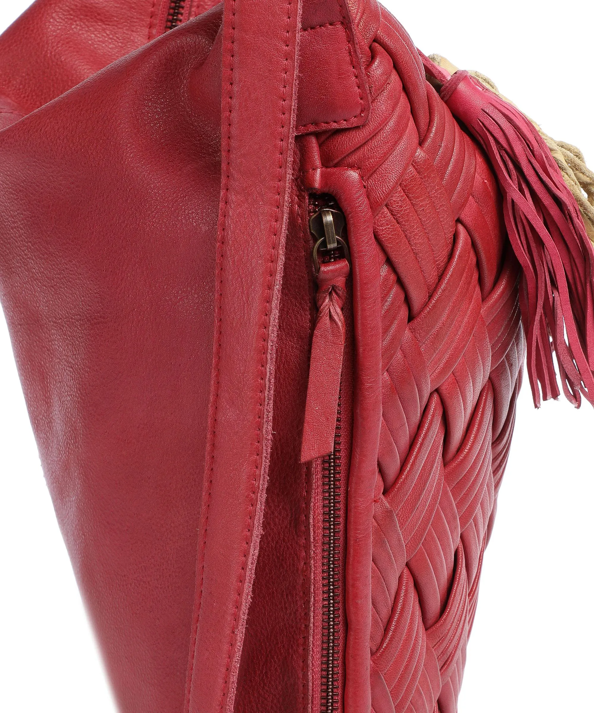  Taschendieb Wien Sommerergasse 6 Borsa a zainetto pelle di vacchetta grana pink  