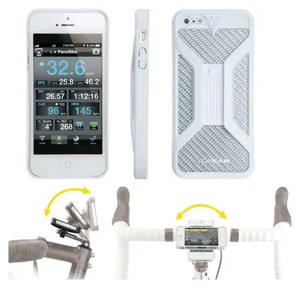 TOPEAK Supporto Caso RIDECASE II per Iphone 4 e 4S bianco