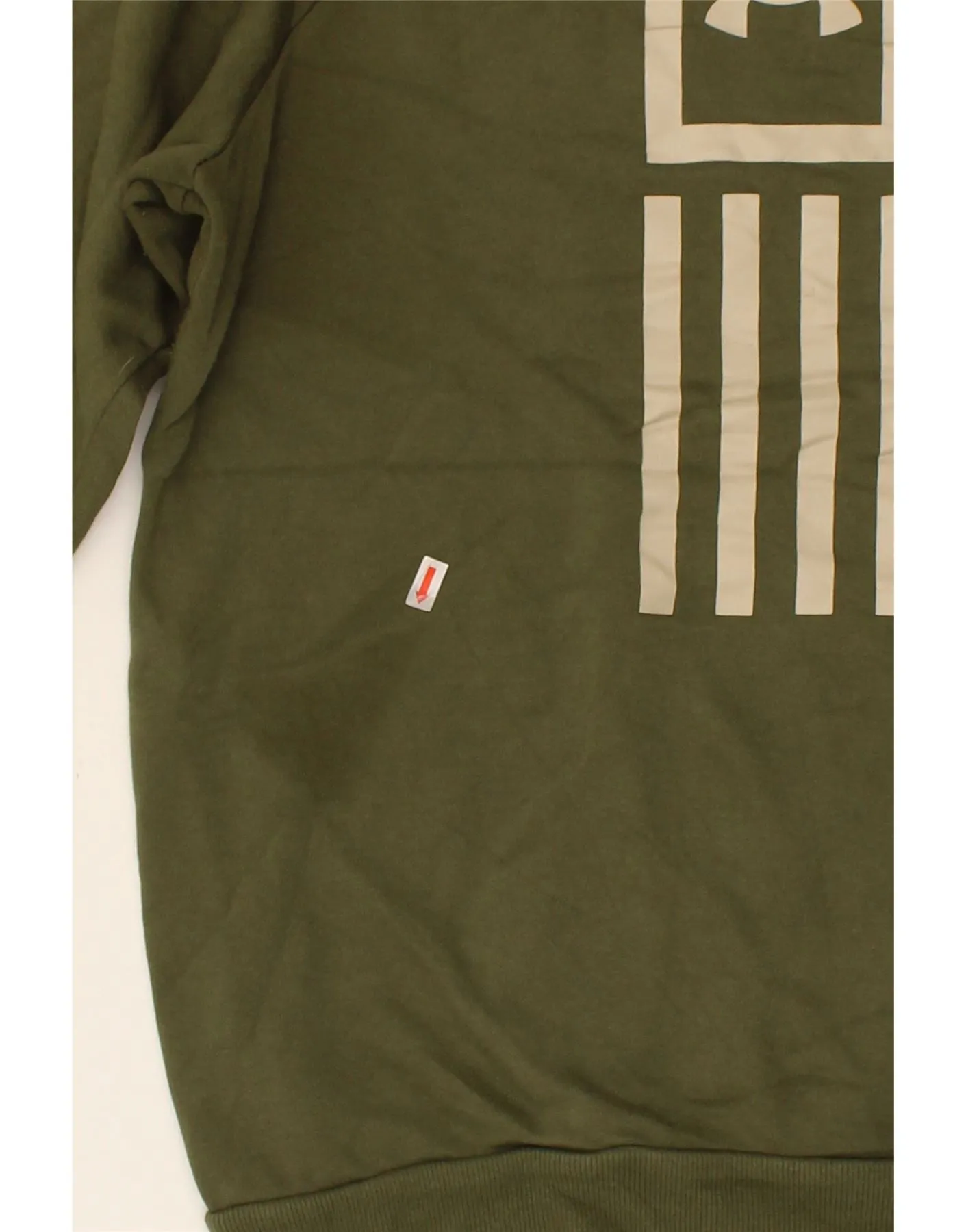 UNDER ARMOUR Mens Graphic Hoodie Jumper XL Khaki Cotton