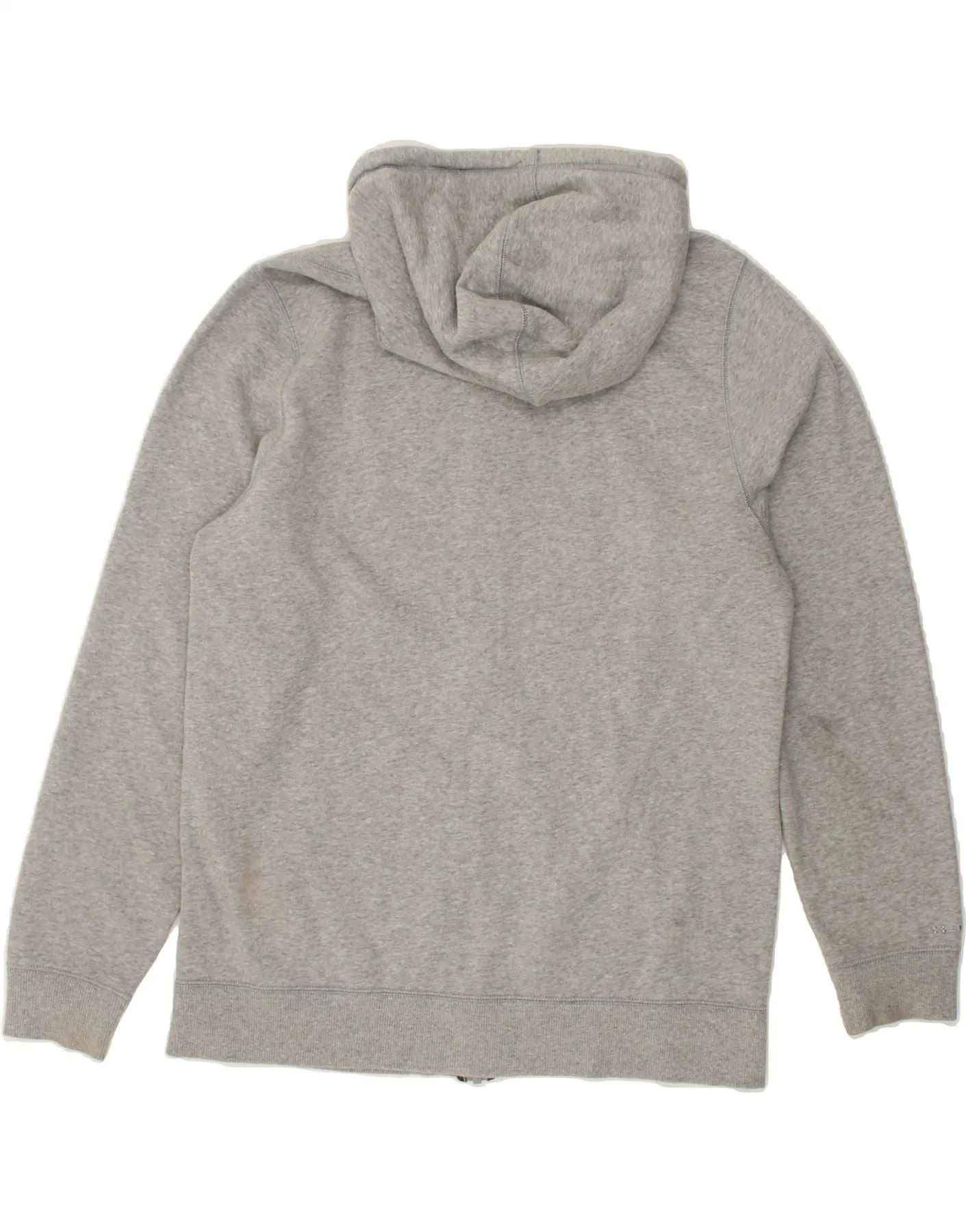 UNDER ARMOUR Mens Zip Hoodie Sweater Medium Grey Cotton