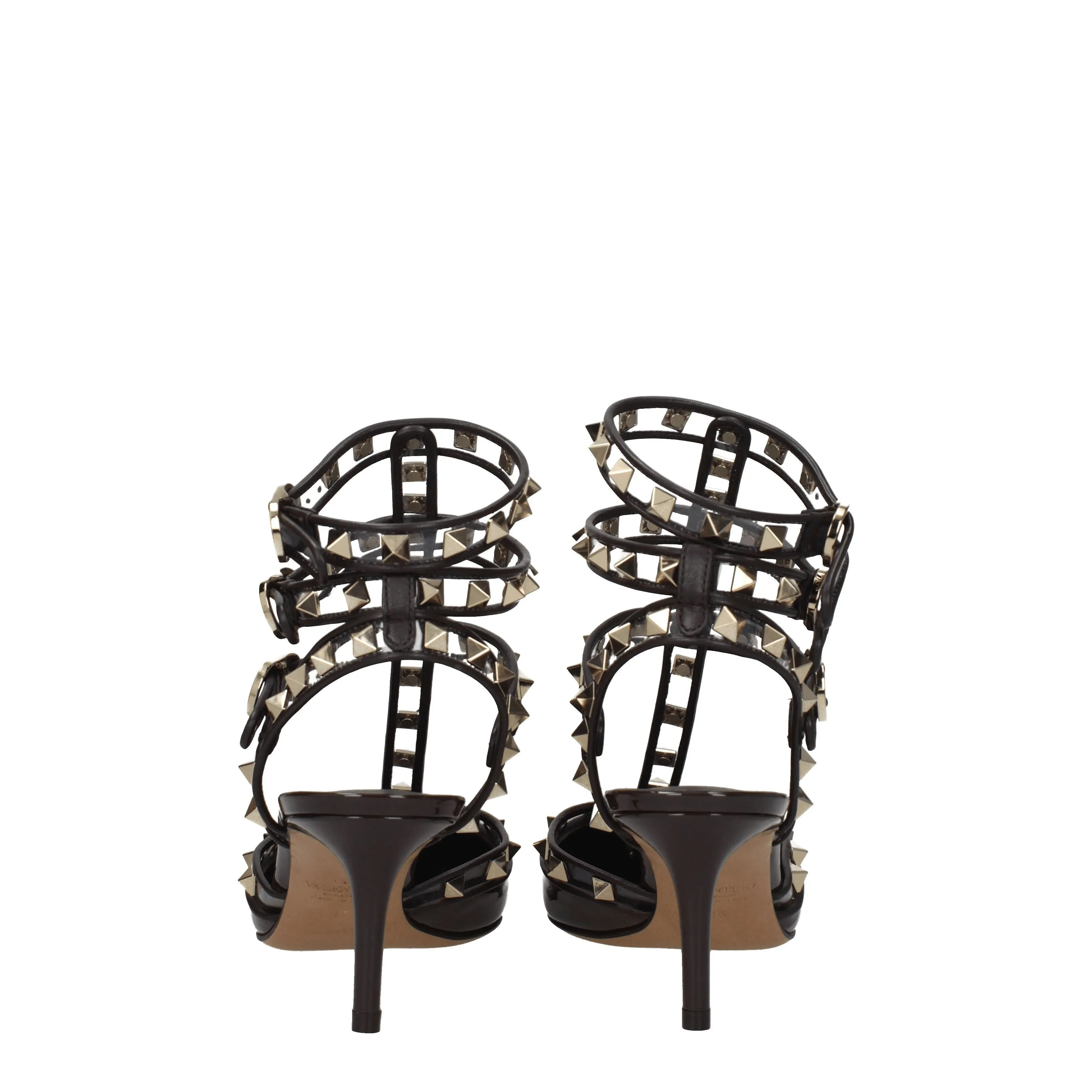 Valentino Garavani Sandali Donna Vernice Marrone/Ebano